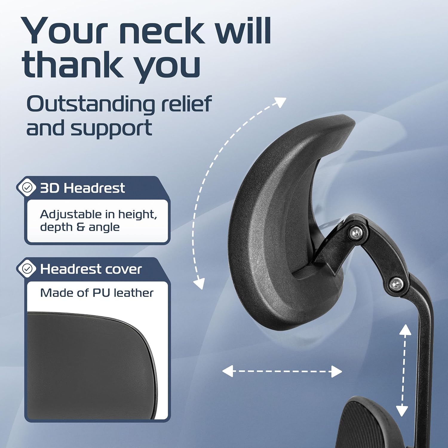 CleverSeat Ergonomic Office Chair: #1 Rated, Comfy Breathable Mesh, 330lbs Support. - Image 5