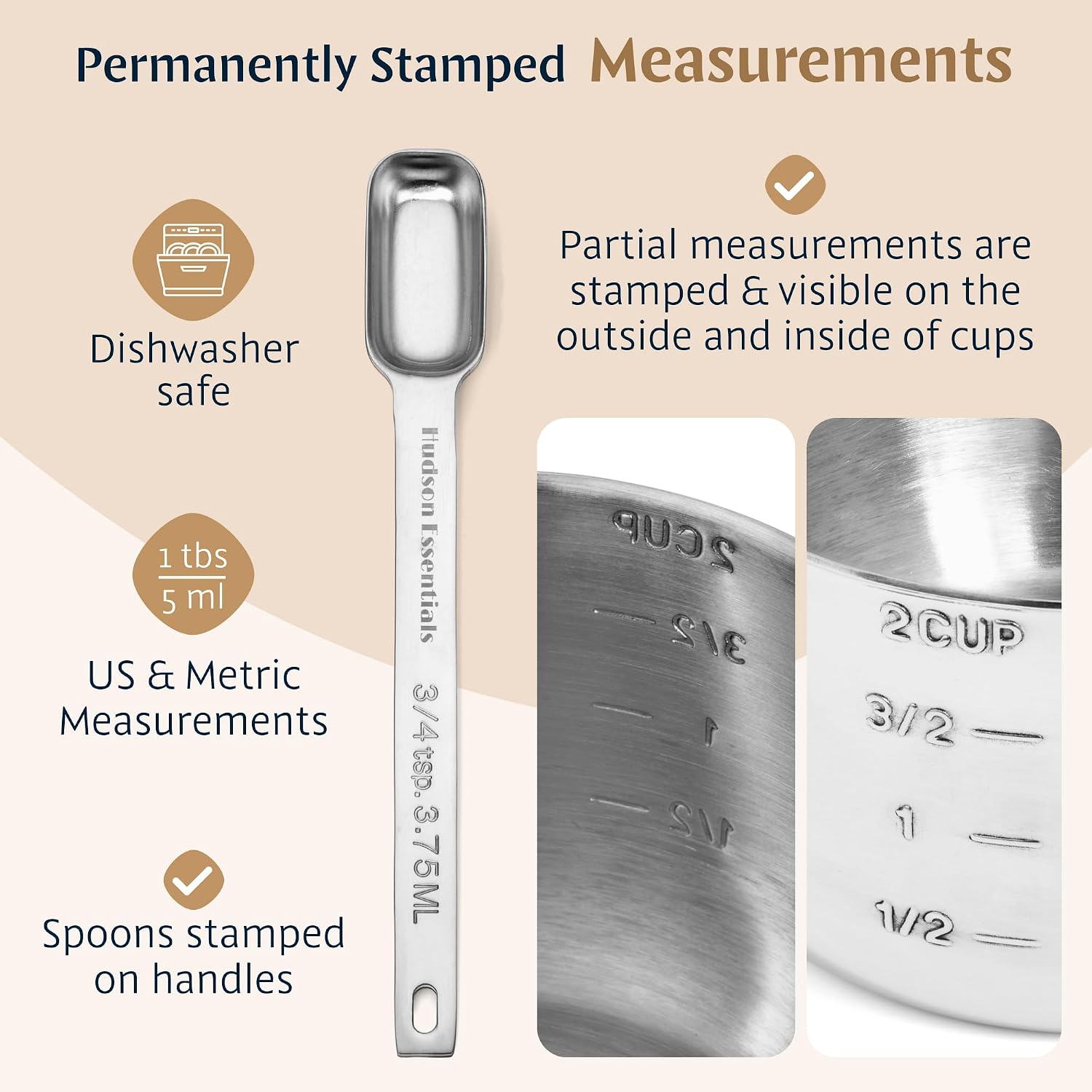 Hudson Essentials 15-Pc Stainless Measuring Cups/Spoons Review - Image 3