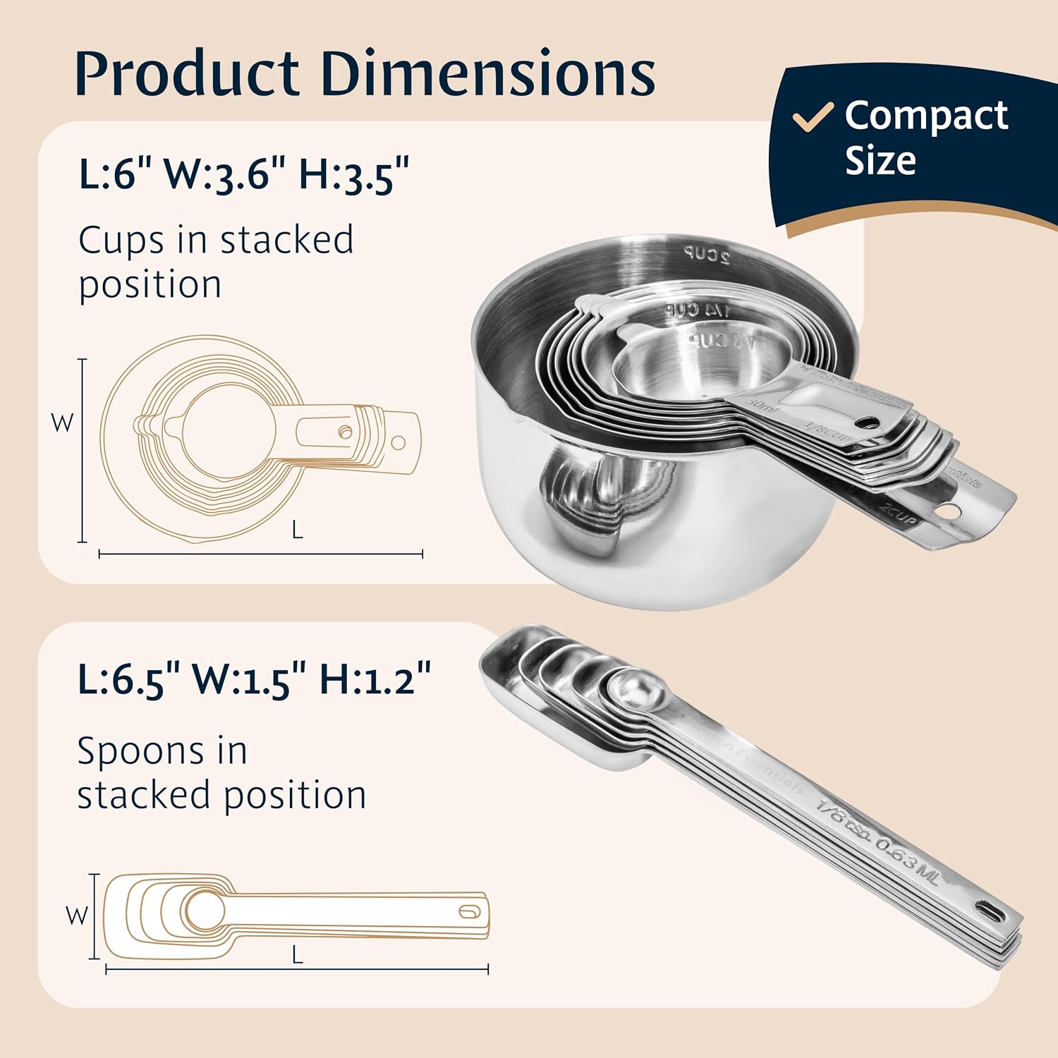 Hudson Essentials 15-Pc Stainless Measuring Cups/Spoons Review - Image 5