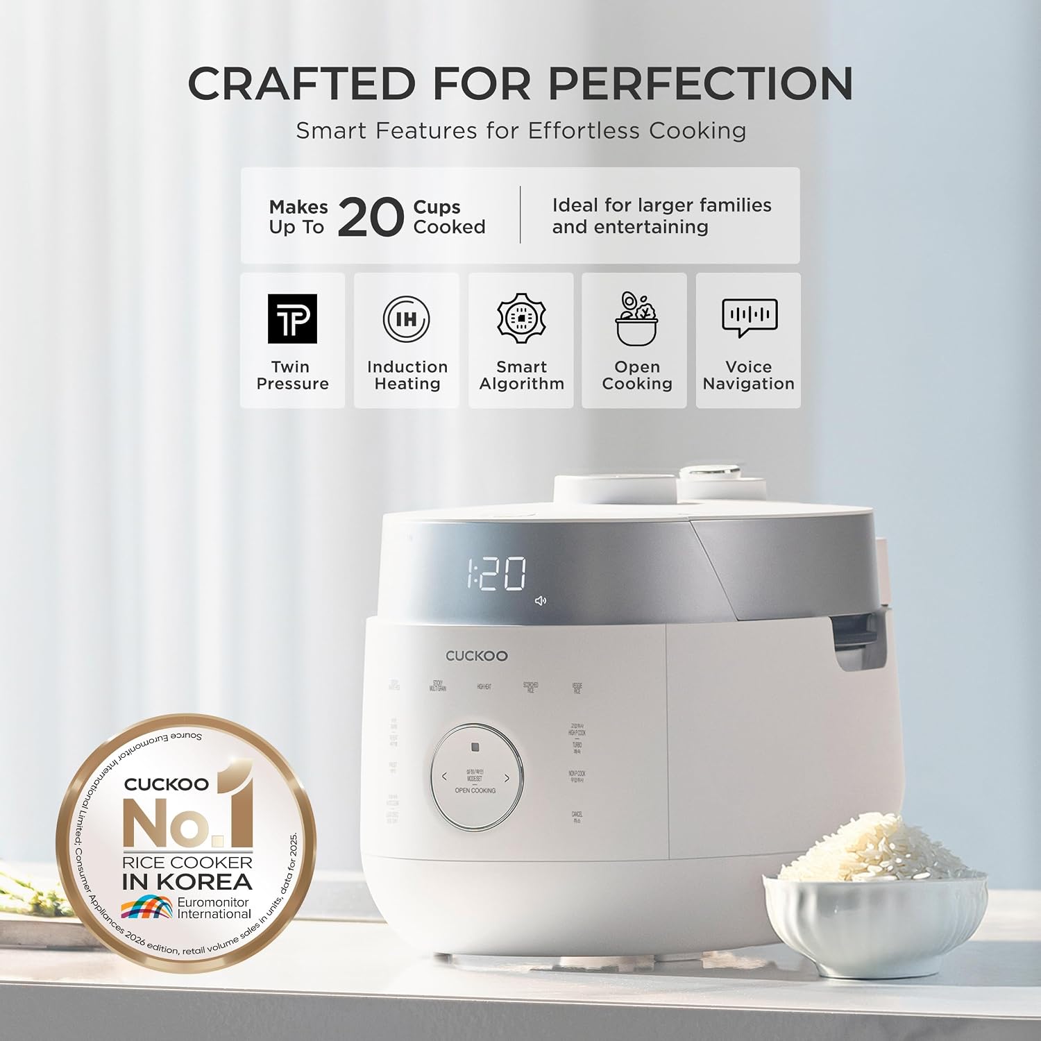 CUCKOO Korean 10-Cup Twin Pressure IH Rice Cooker Review - Image 2