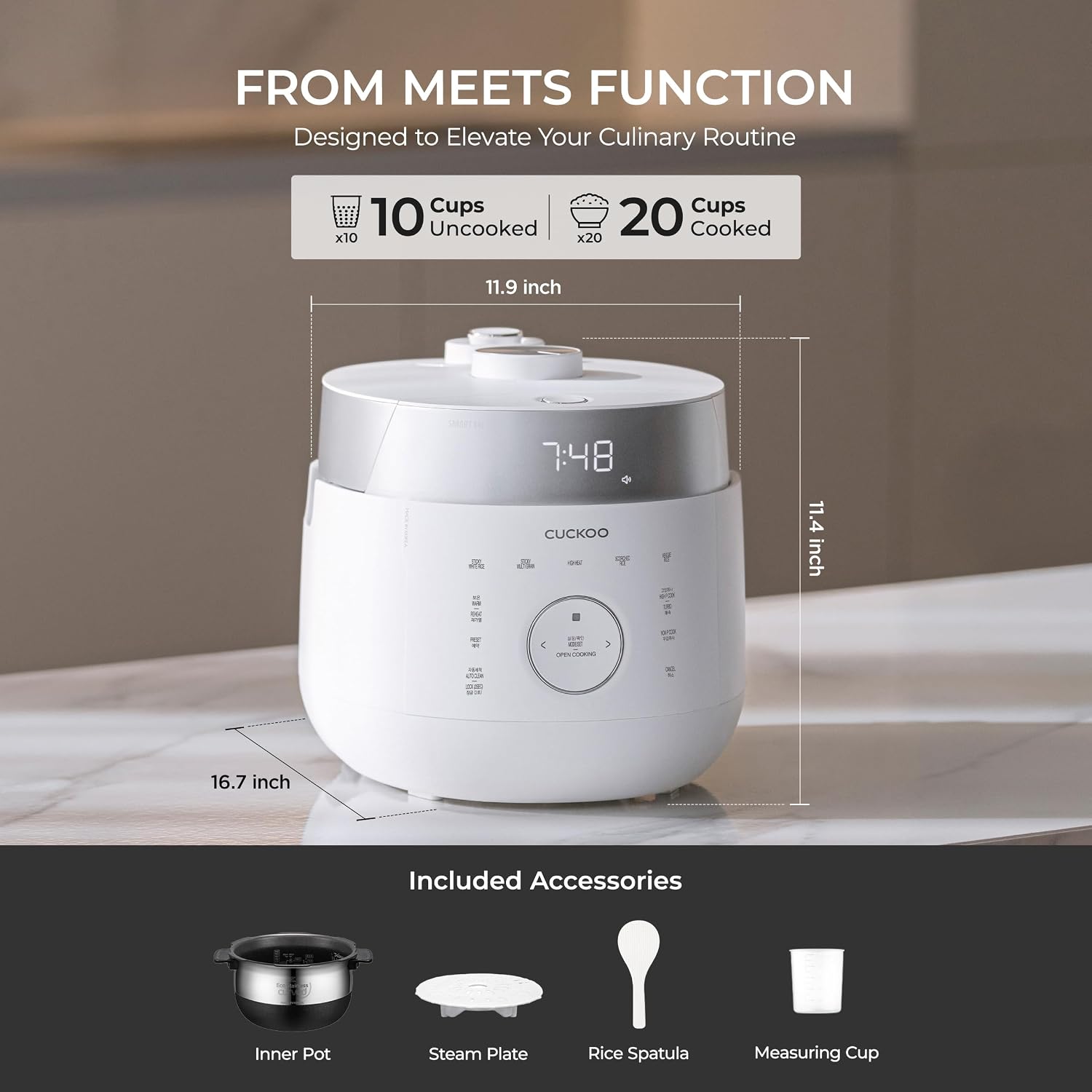 CUCKOO Korean 10-Cup Twin Pressure IH Rice Cooker Review - Image 3