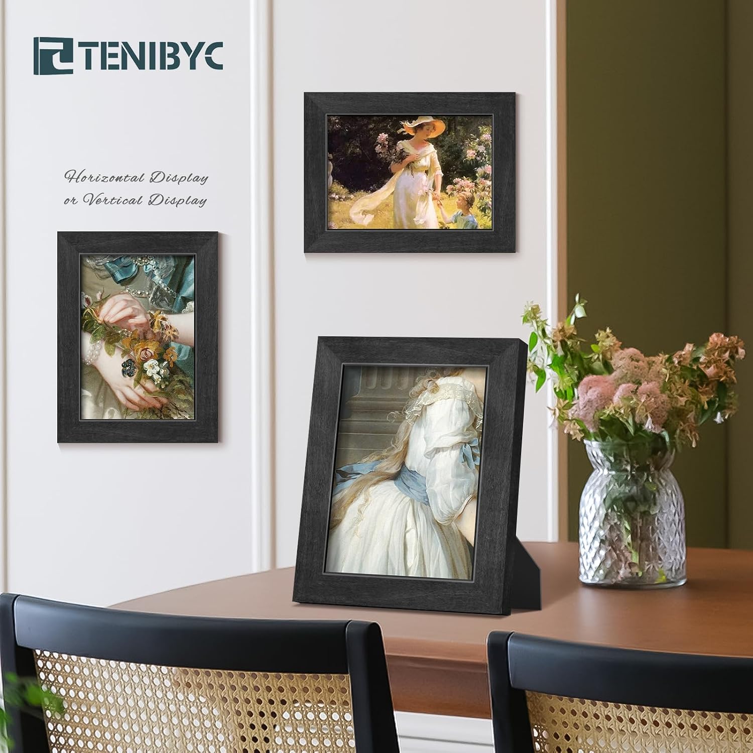 Review: Black 5x7 Wood Frame 4-Pack with HD Glass, Table/Wall Display - Image 6