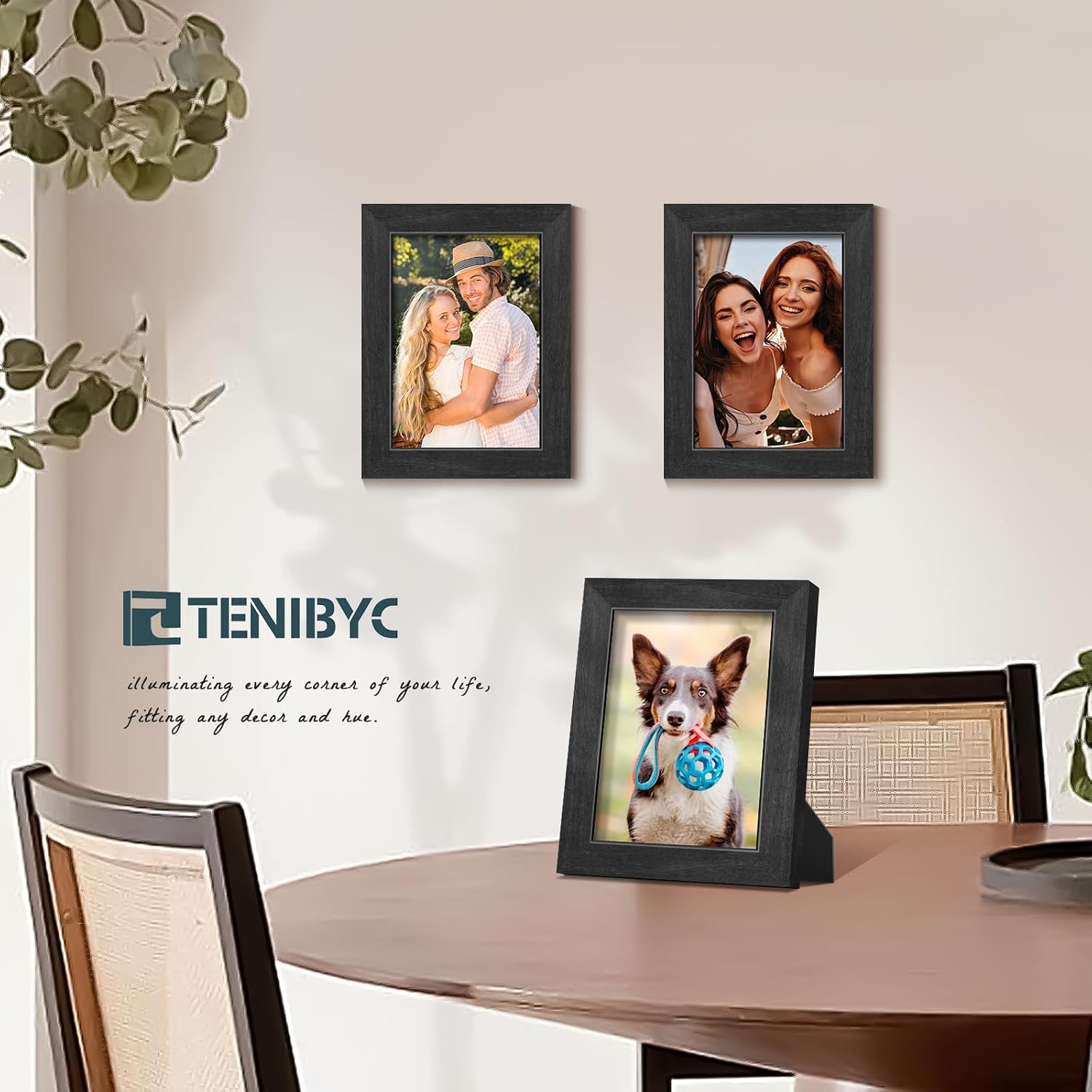 Review: Black 5x7 Wood Frame 4-Pack with HD Glass, Table/Wall Display - Image 7