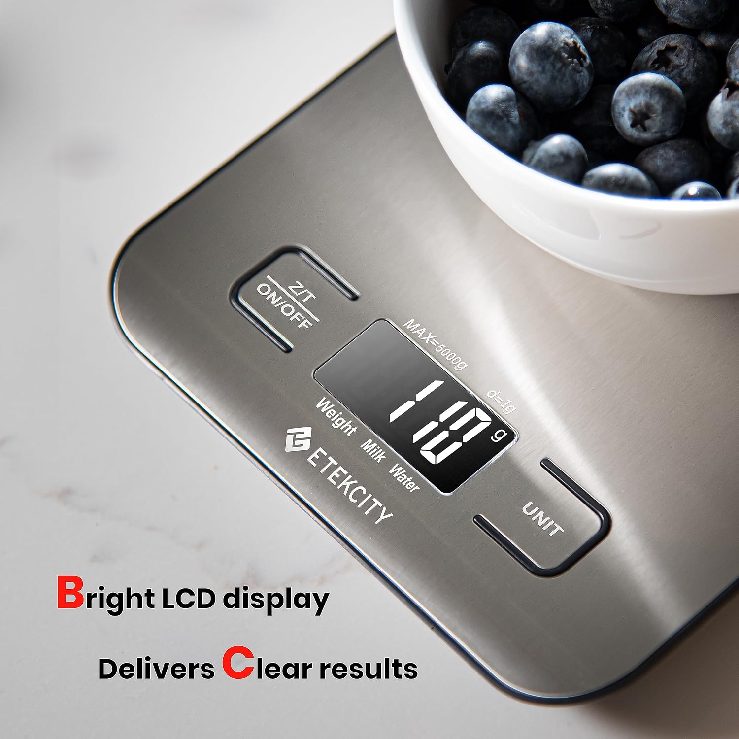 Etekcity Digital Kitchen Scale Review: 11lb, Grams/Ounces, Tare, SS - Image 3