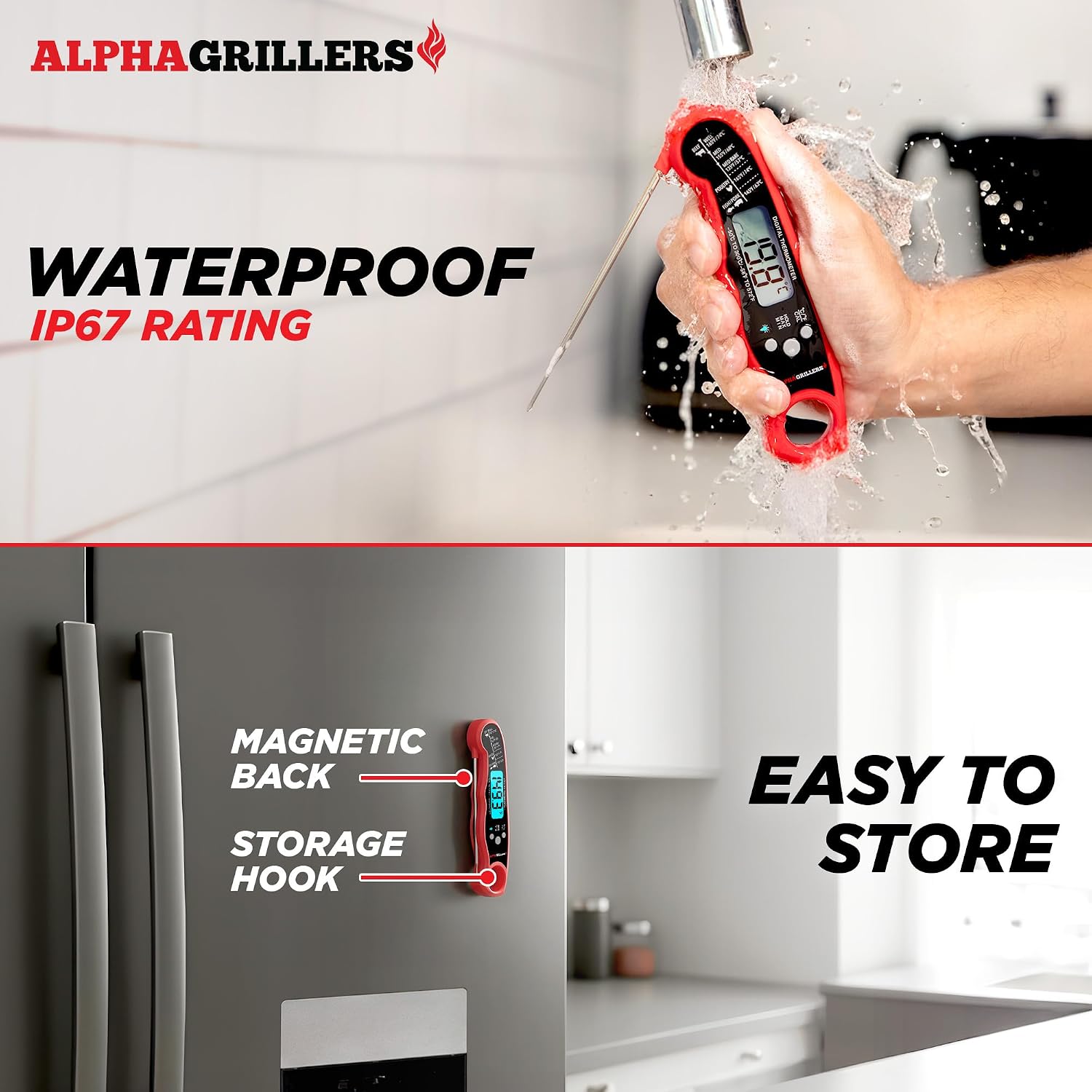 Alpha Grillers Digital Meat Thermometer Review: Ultra-Fast, Waterproof, Backlit. - Image 5