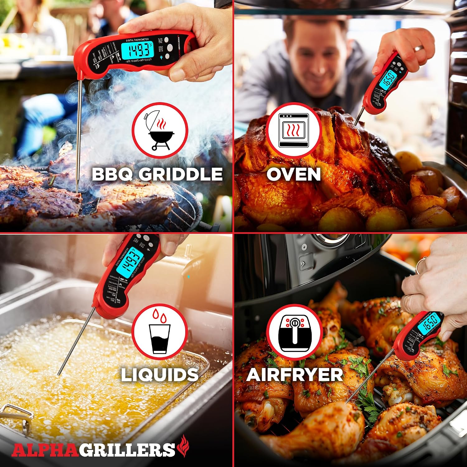 Alpha Grillers Digital Meat Thermometer Review: Ultra-Fast, Waterproof, Backlit. - Image 6