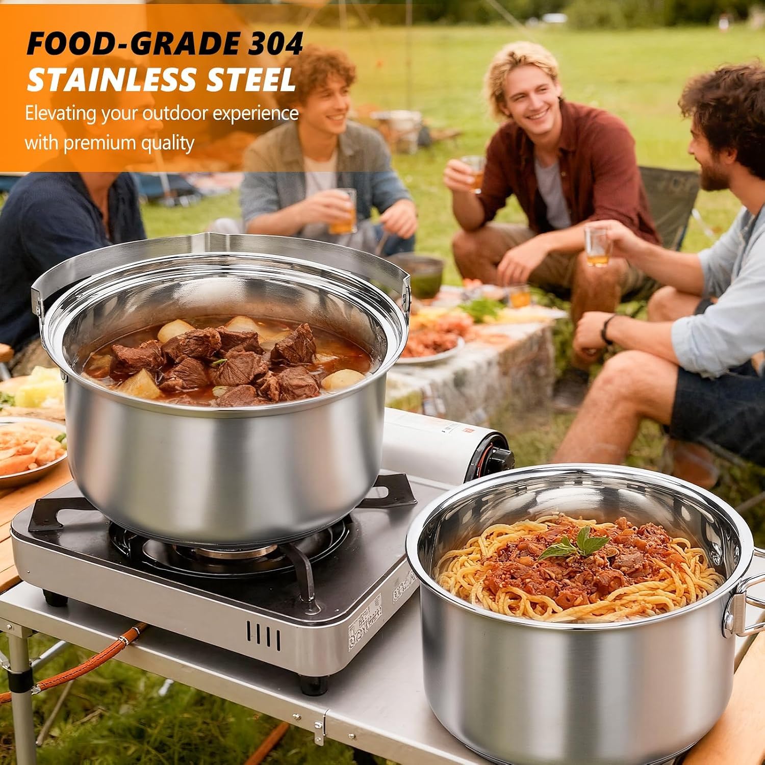 Bonnlo 6-pc SS Camping Cookware Set for All Stoves Review - Image 5