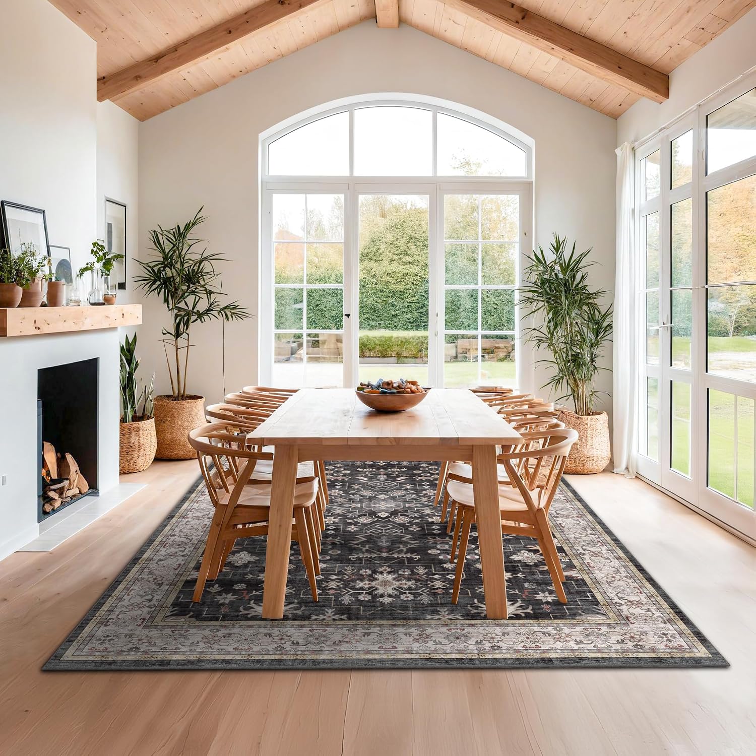 8x10 Black Washable Area Rug Review: Stain Resistant & Non-Slip - Image 3