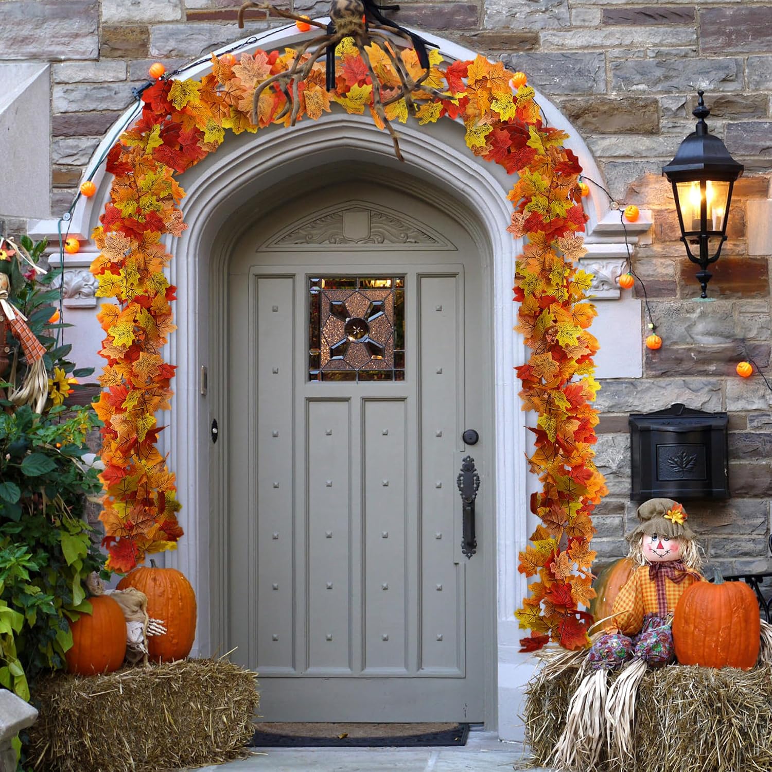 2-pack 13ft Autumn Maple Leaf Garlands for Fall & Home Decor - Image 5