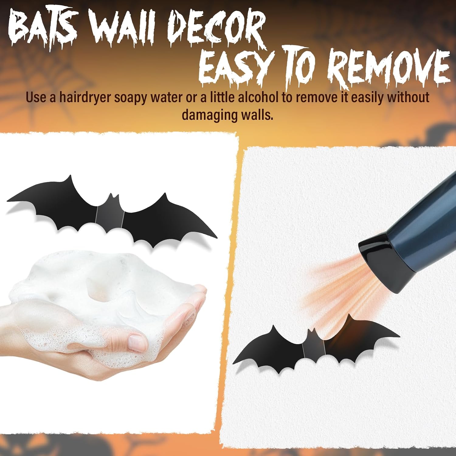 Review: 140 Realistic Scary 3D PVC Bat Halloween Wall Decals - Image 7