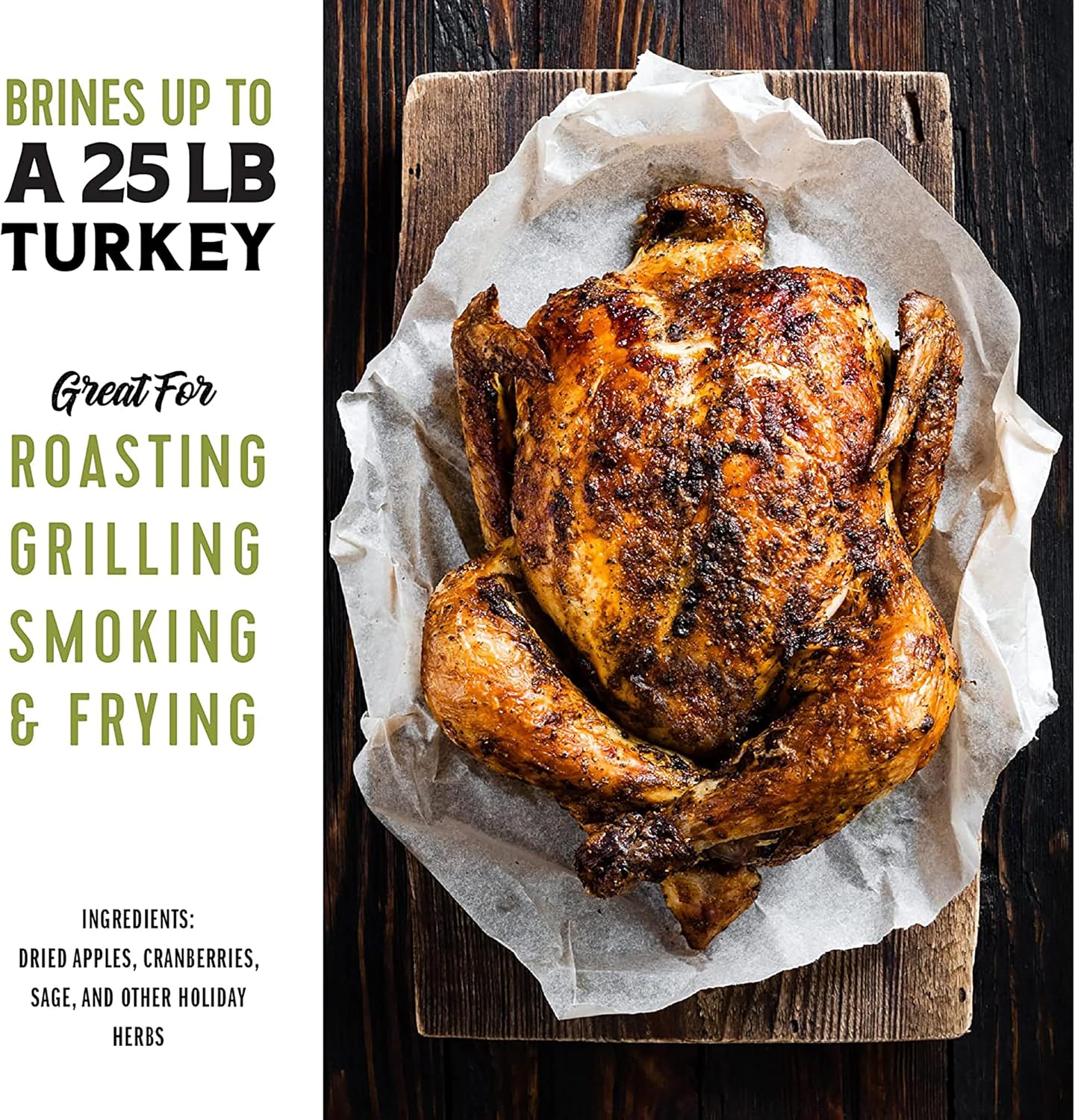 Fire & Flavor Apple Sage Perfect Turkey Brine Kit & Bag - All Cooking. - Image 3