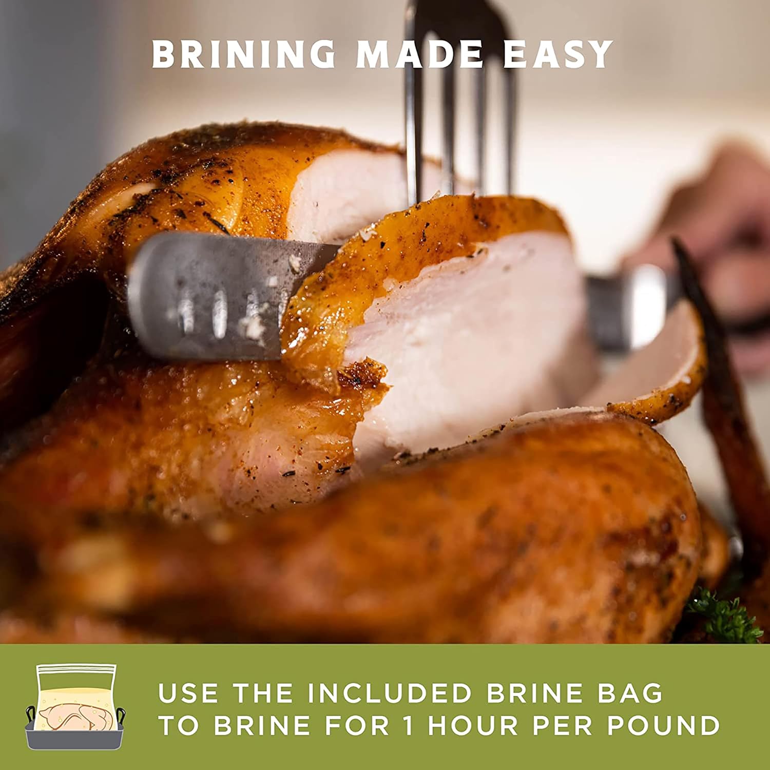 Fire & Flavor Apple Sage Perfect Turkey Brine Kit & Bag - All Cooking. - Image 4