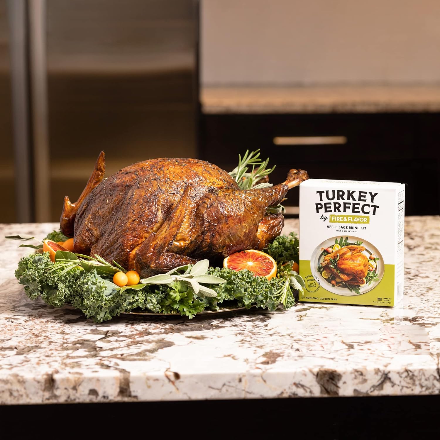 Fire & Flavor Apple Sage Perfect Turkey Brine Kit & Bag - All Cooking. - Image 6