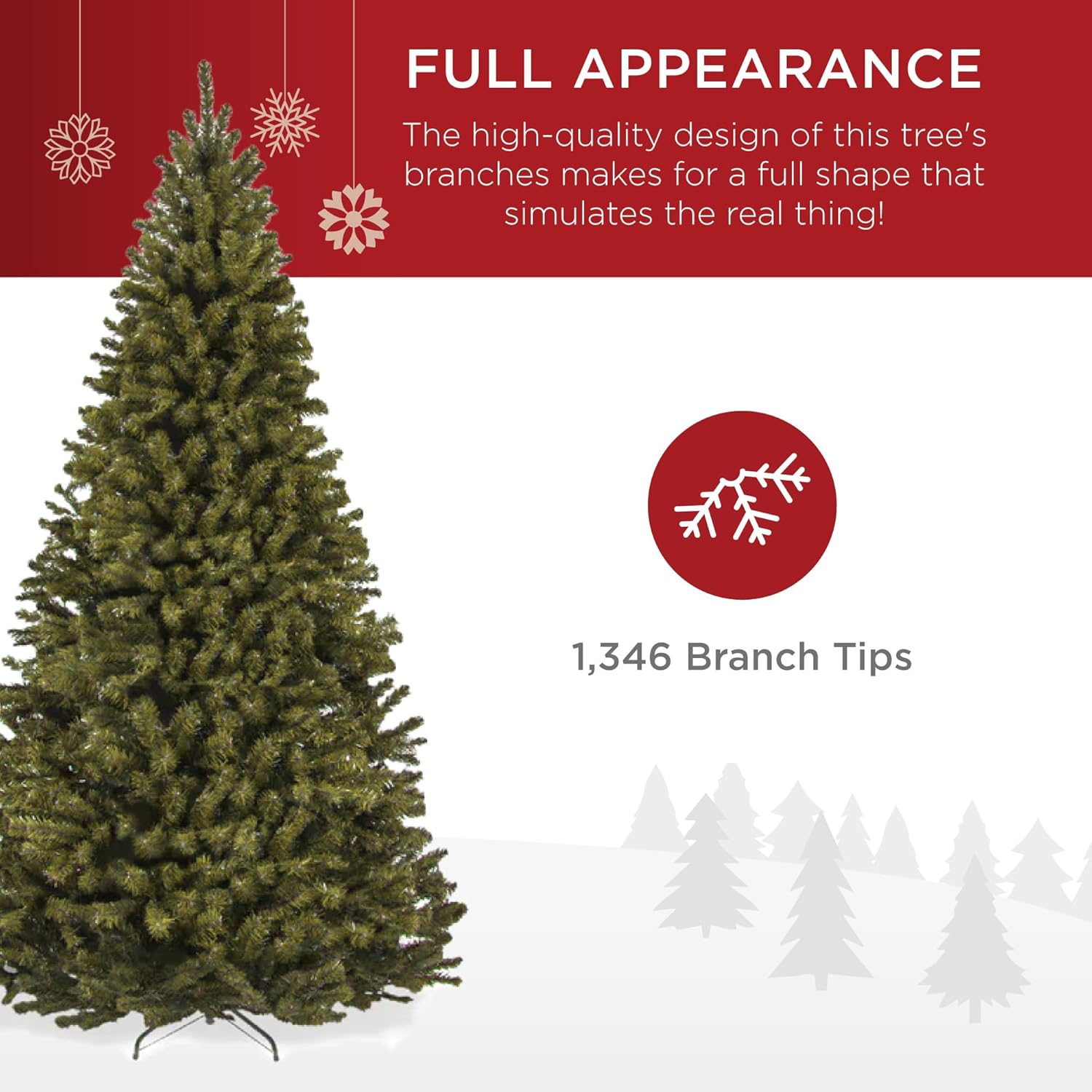 Review: BCP 7.5ft Premium Unlit Spruce Christmas Tree – Easy Assembly, Dense, Realistic - Image 4