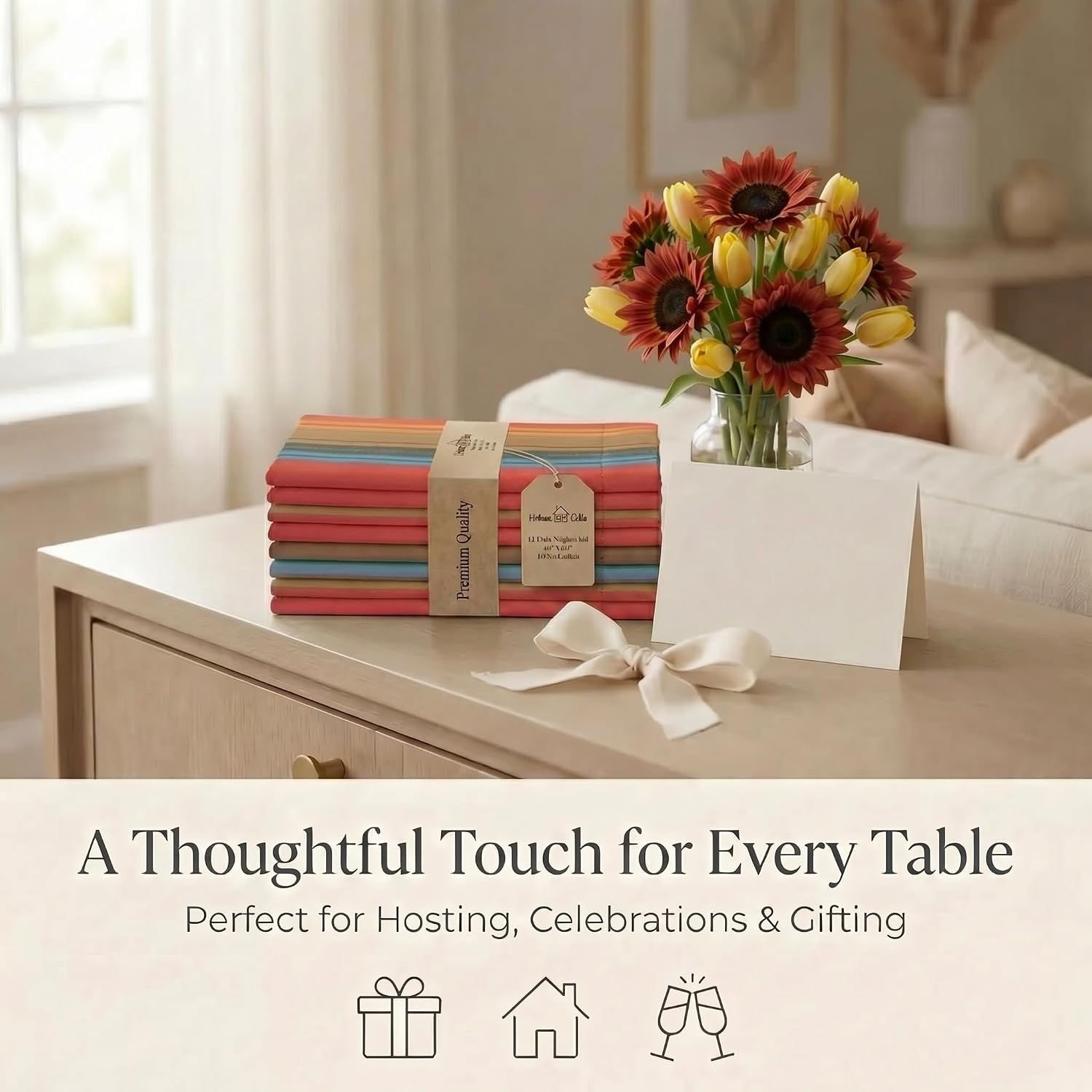 Urban Villa Red Stripe Cotton Napkins (12-Pack) Review - Thanksgiving 20x20 - Image 5