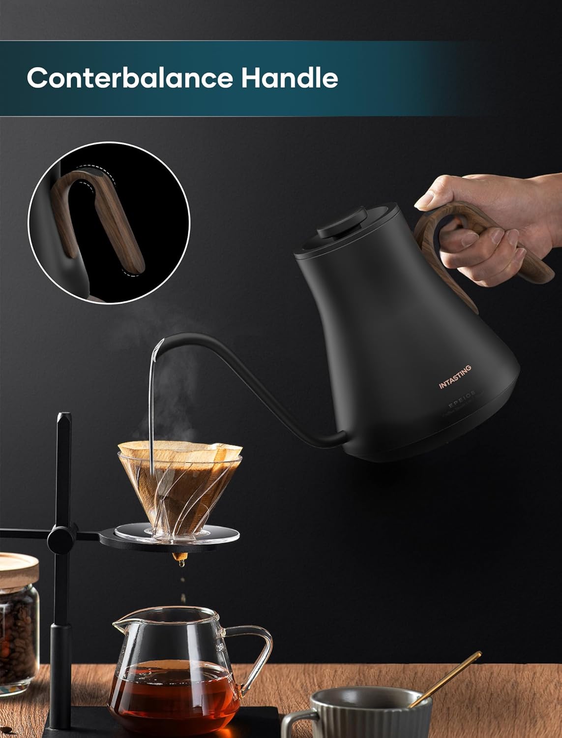 Precision Gooseneck Kettle Review: Quick Temp Control, Brew Timer - Image 3
