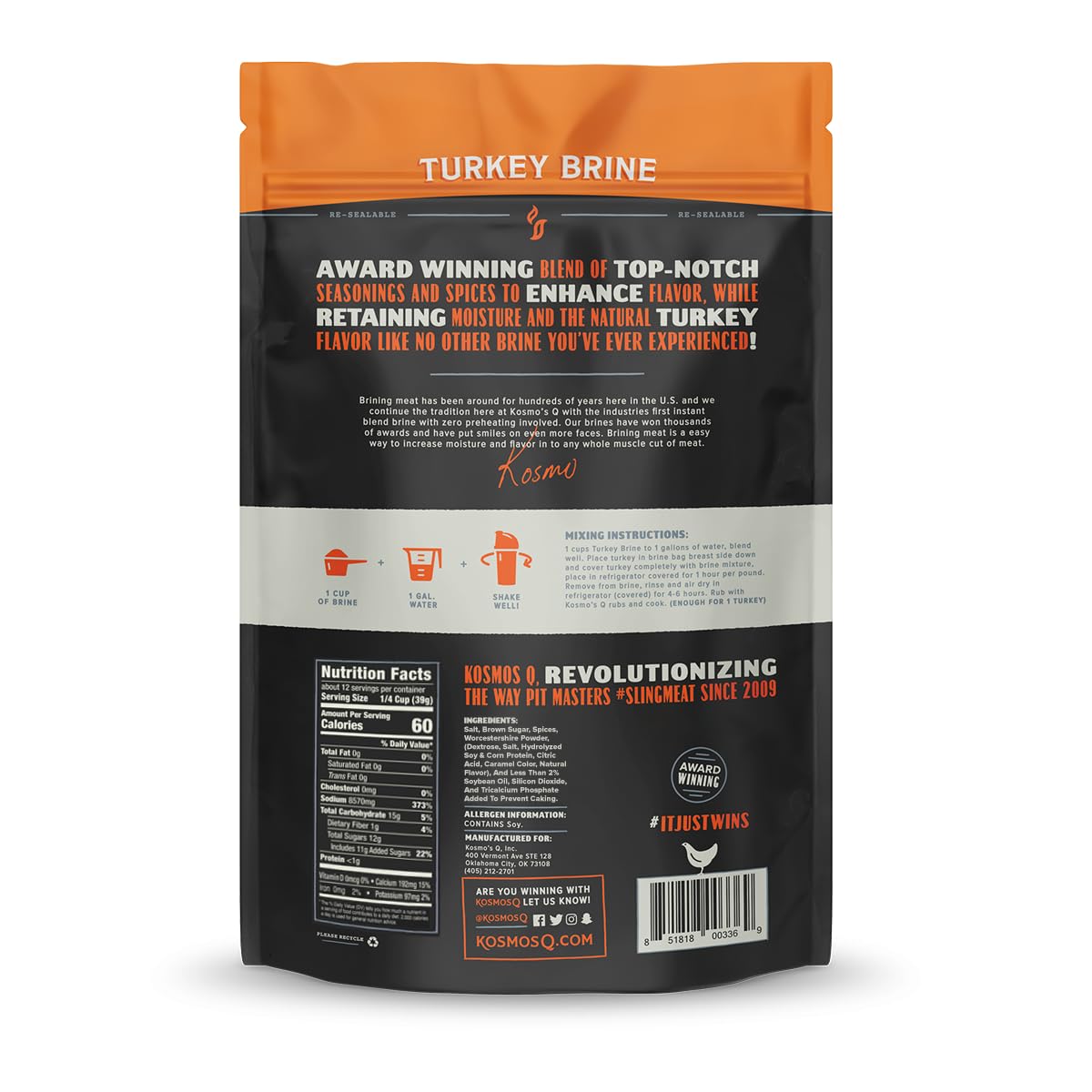 Kosmos Q Turkey Brine Kit: Brown Sugar Worcestershire for Juicy Turkey - Image 7