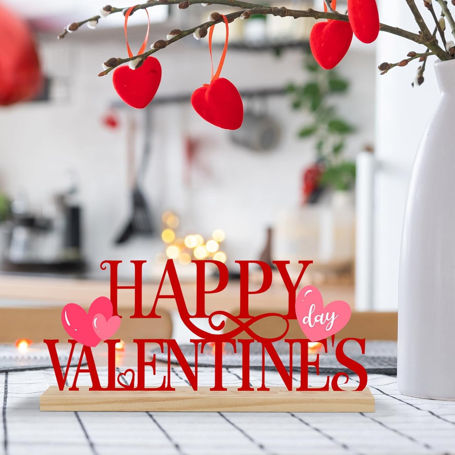 Metal Valentine's Day Heart Sign & Home Decor for Tabletop - Image 3