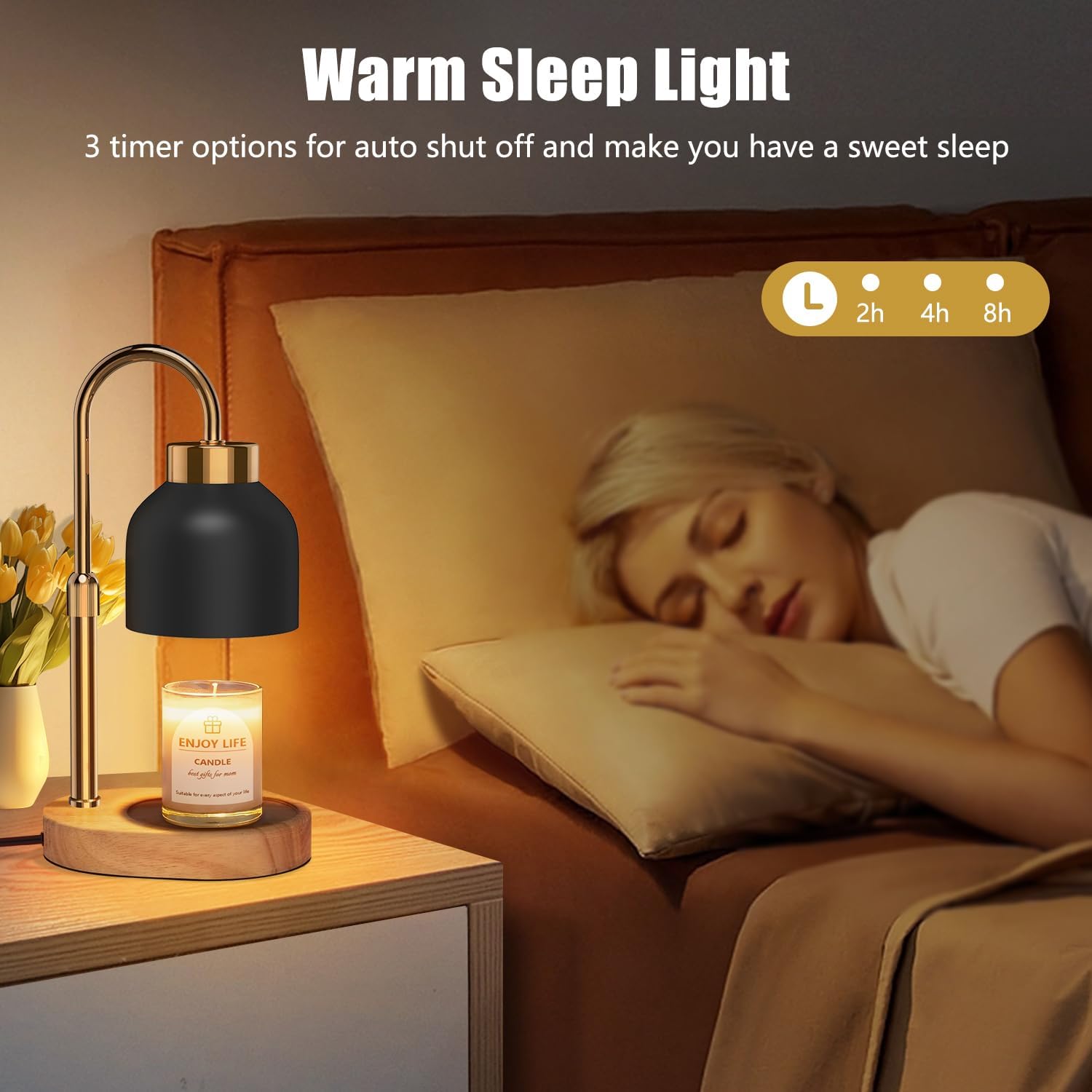 <p><strong>Vintage Dimmable Candle Warmer Lamp: Adjustable Height, Timer for Jars.</strong></p> - Image 4