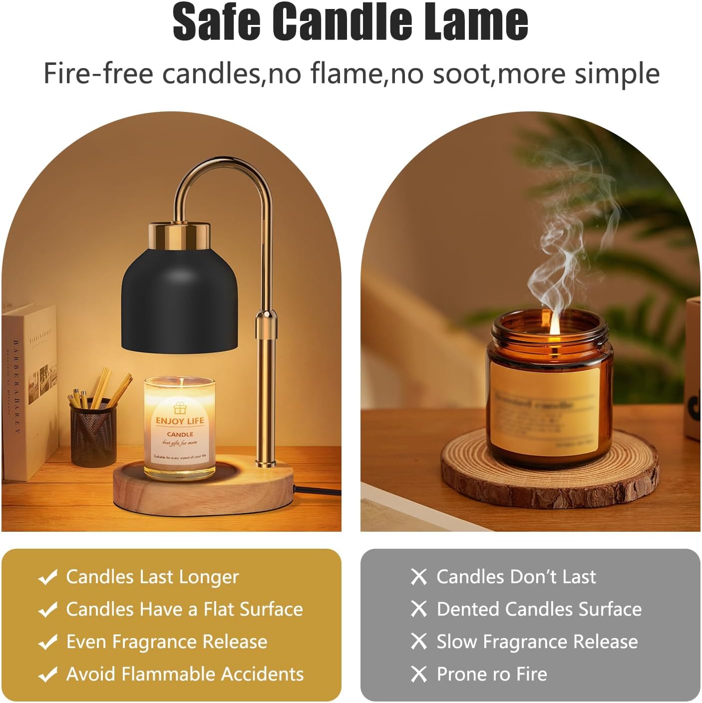 <p><strong>Vintage Dimmable Candle Warmer Lamp: Adjustable Height, Timer for Jars.</strong></p> - Image 5