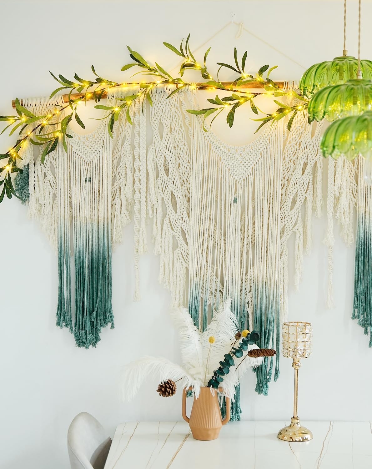 100 LED 6ft Battery Olive Garland Fairy Lights, Versatile Decor. - Image 5