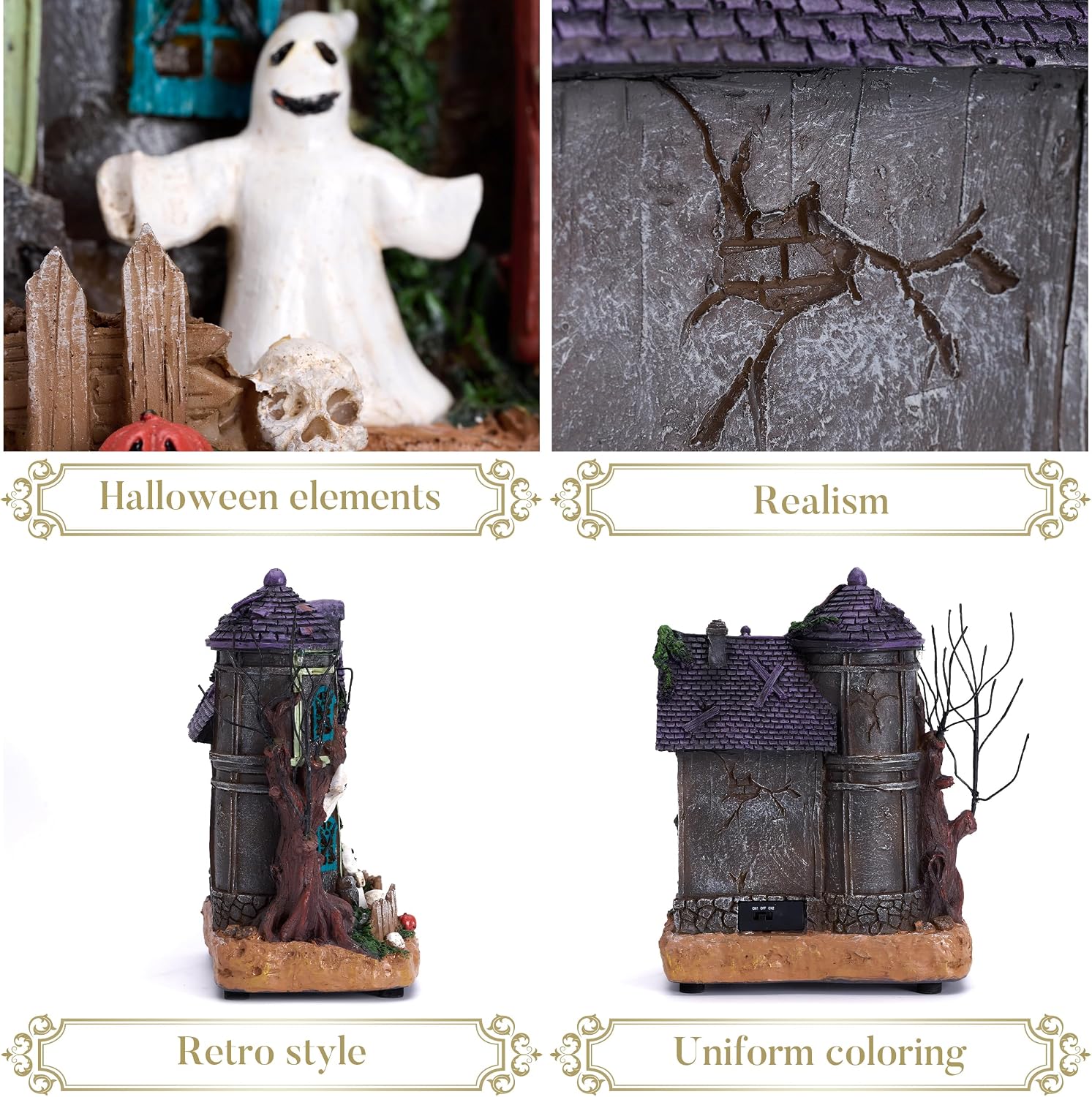 Valery Madelyn 8" Lighted Mummy's Haunted House Review: Music & LEDs - Image 4