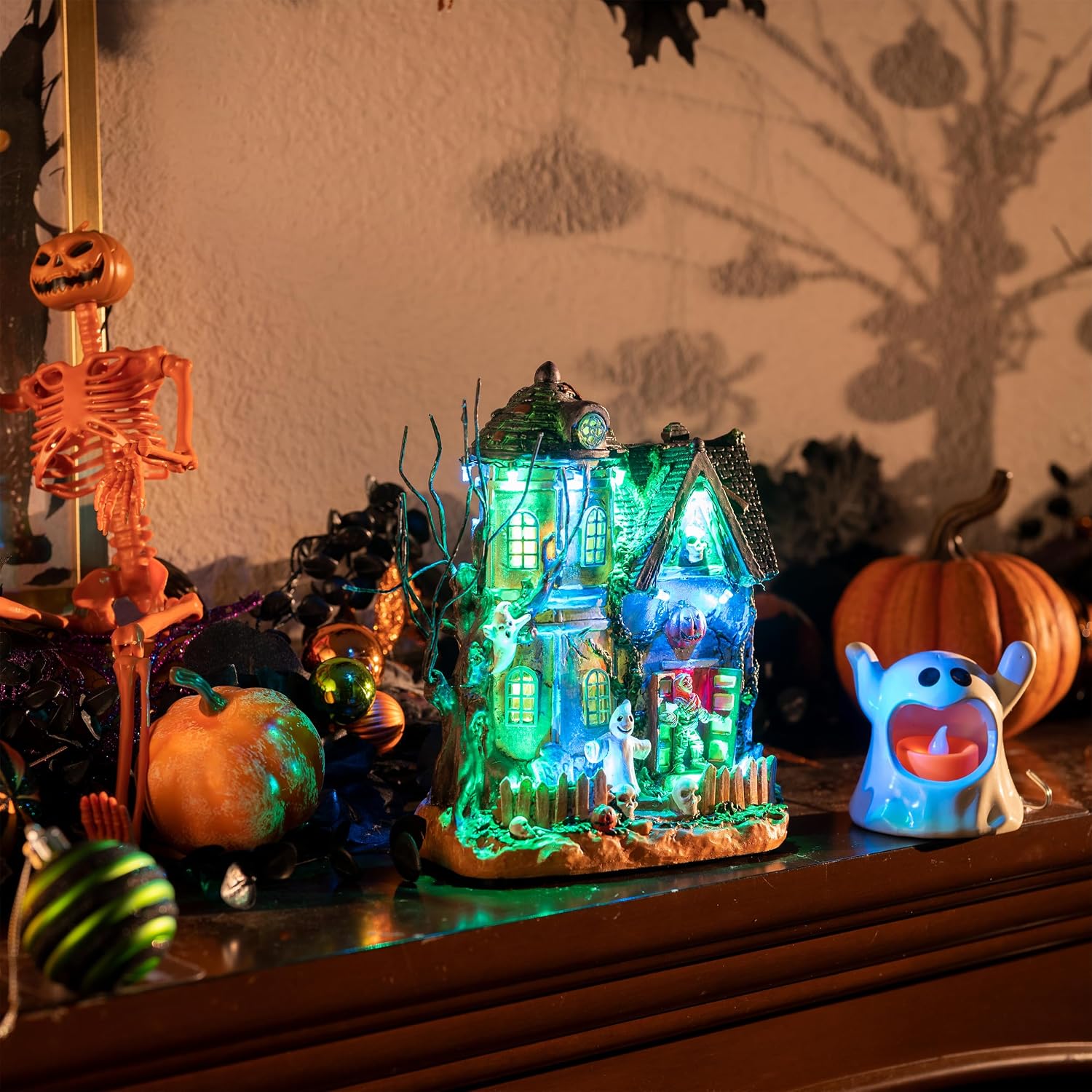 Valery Madelyn 8" Lighted Mummy's Haunted House Review: Music & LEDs - Image 6