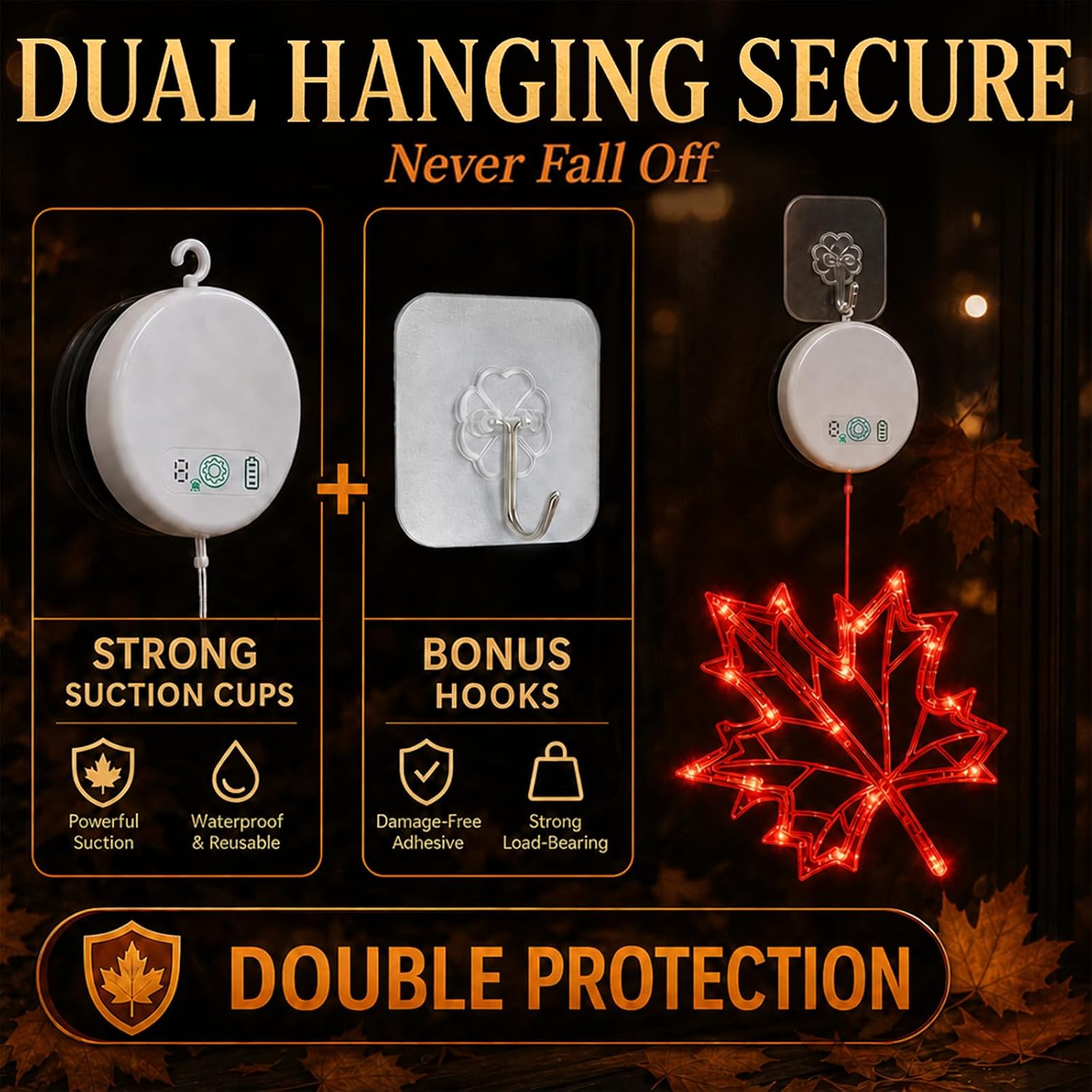 Review: Exclusive Fall/Thanksgiving Window LED Lights – Battery, Suction, Timer, Fade - Image 7
