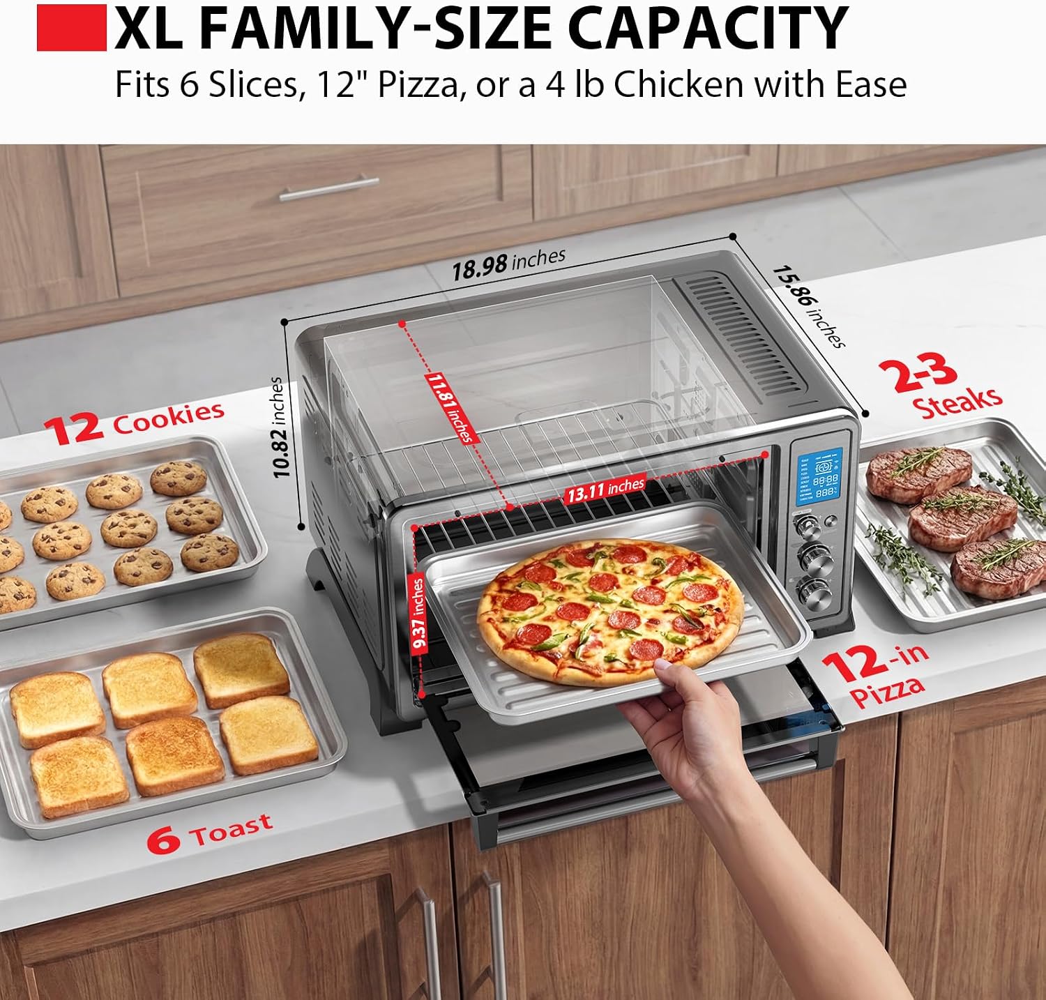 Toshiba 6-Slice 10-in-1 Convection Toaster Oven Review - Image 3