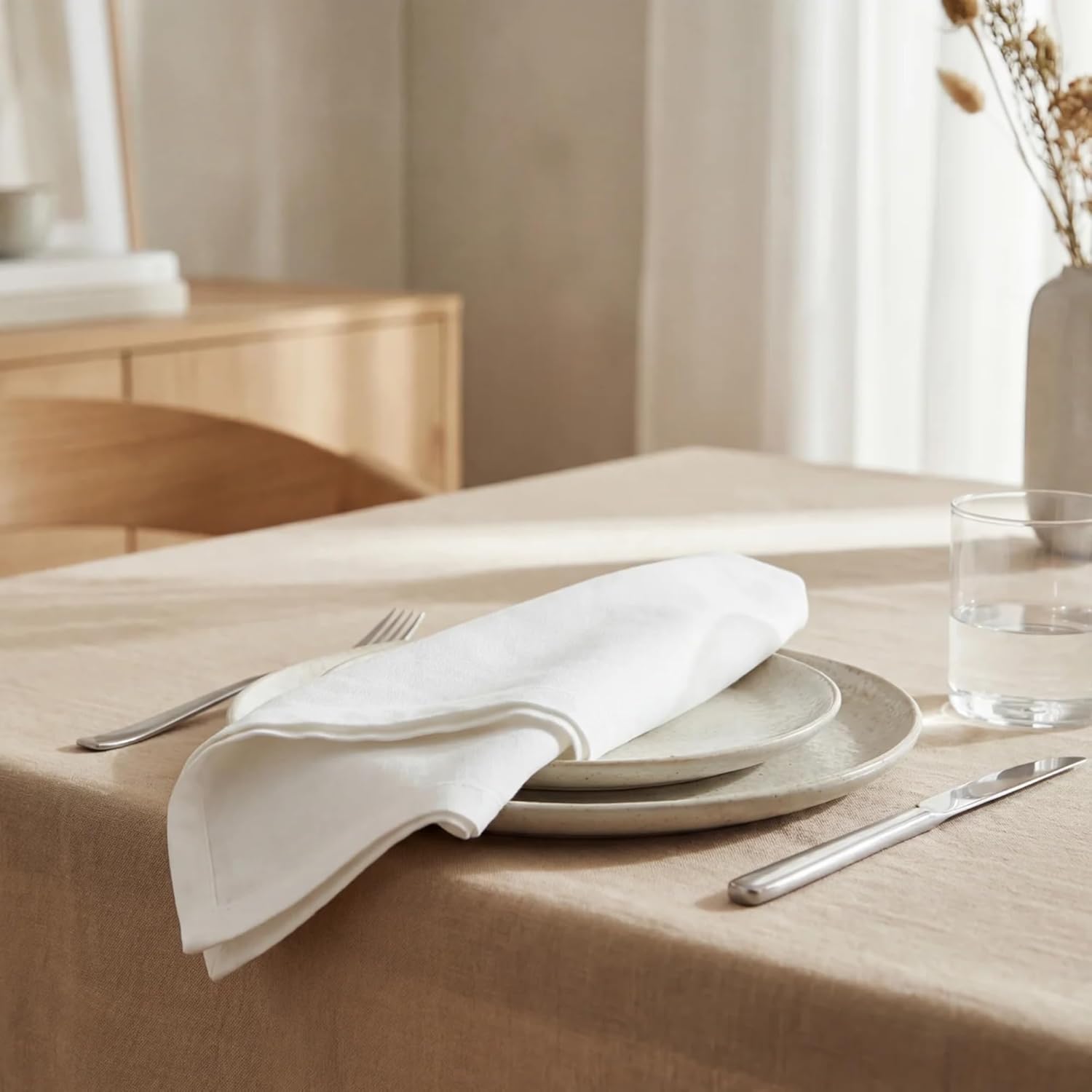 Urban Villa White Cotton Napkins (20x20, 12-Pack) Thanksgiving Review - Image 3
