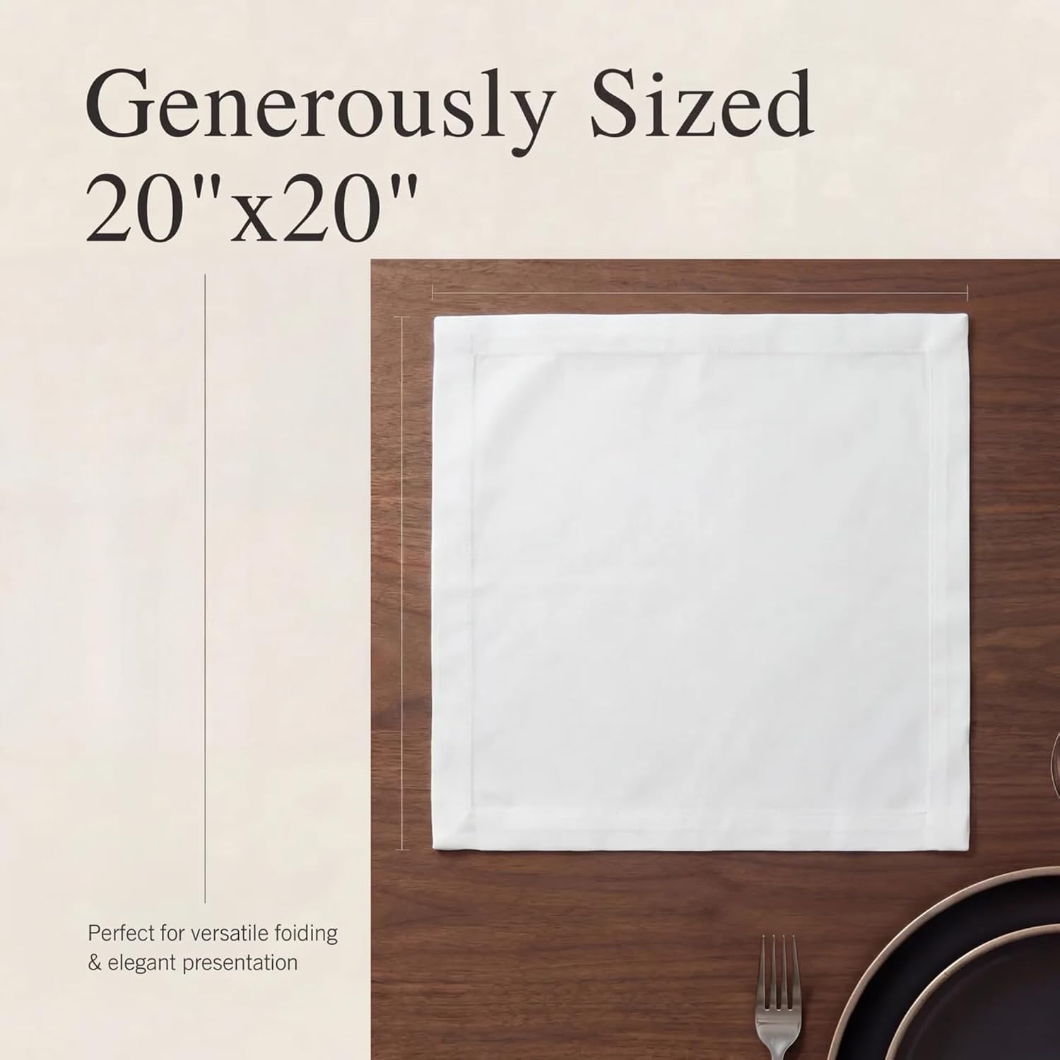 Urban Villa White Cotton Napkins (20x20, 12-Pack) Thanksgiving Review - Image 5