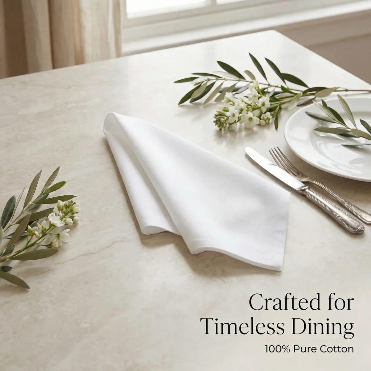 Urban Villa White Cotton Napkins (20x20, 12-Pack) Thanksgiving Review - Image 7