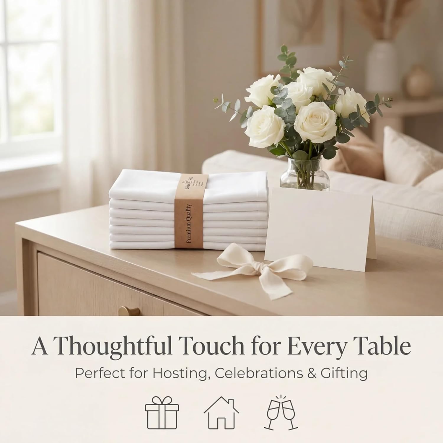 Urban Villa White Cotton Napkins (20x20, 12-Pack) Thanksgiving Review - Image 8