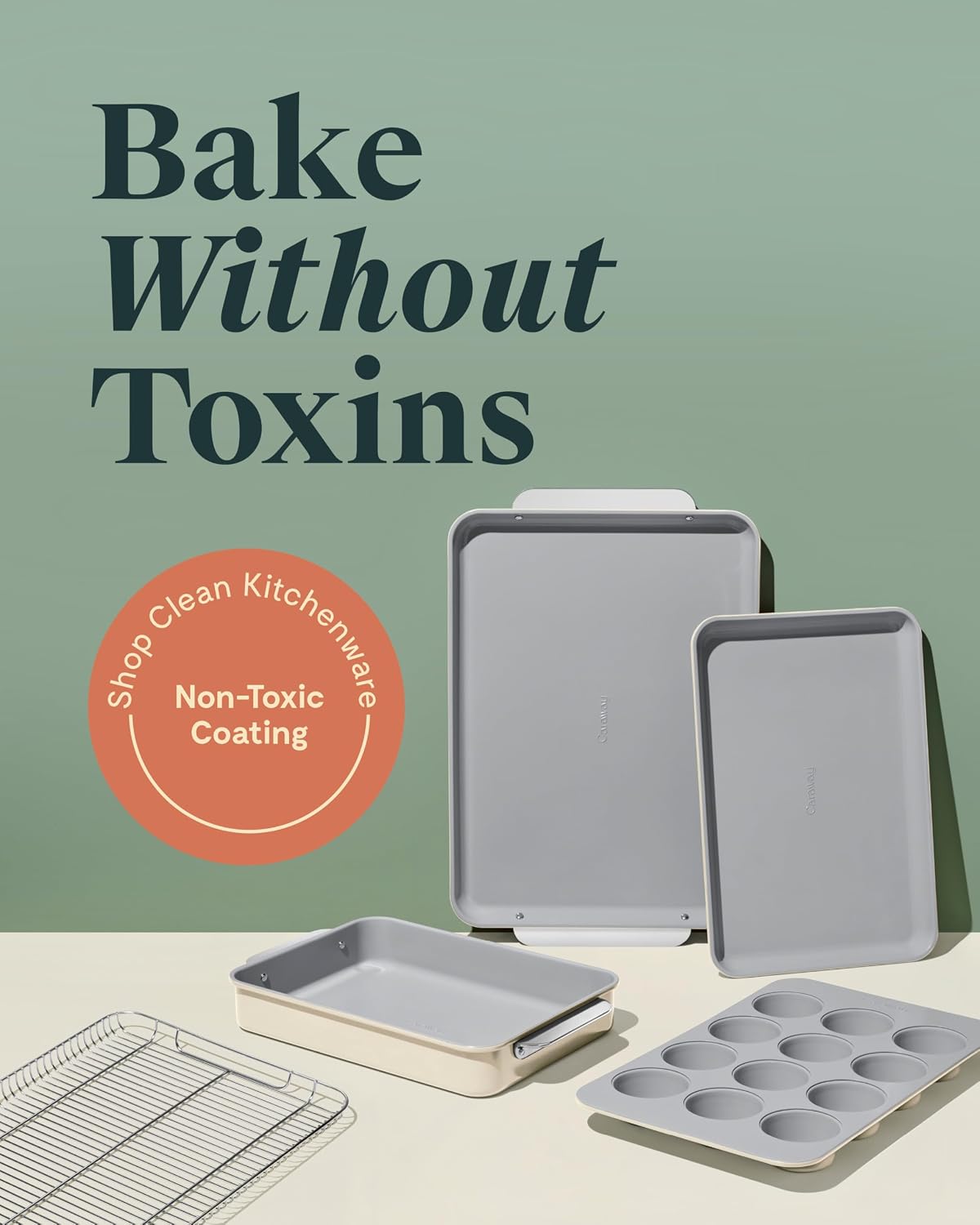Caraway 5-Pc Non-Stick Ceramic Bakeware Review, Non-Toxic - Image 2
