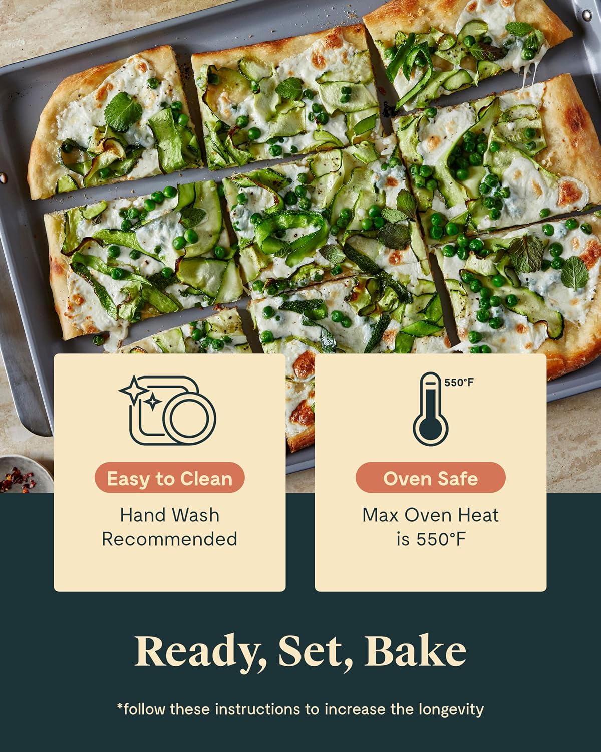 Caraway 5-Pc Non-Stick Ceramic Bakeware Review, Non-Toxic - Image 4