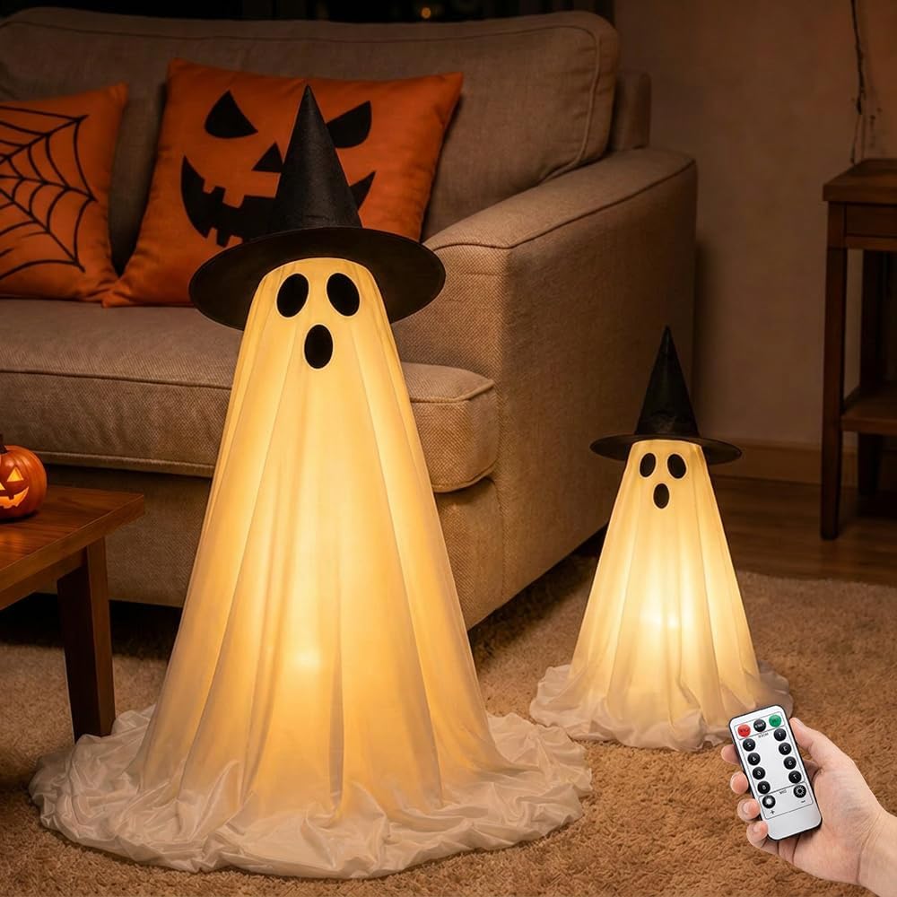 Scary 5.4FT Remote LED Outdoor Ghost Decorations for Halloween - Image 5