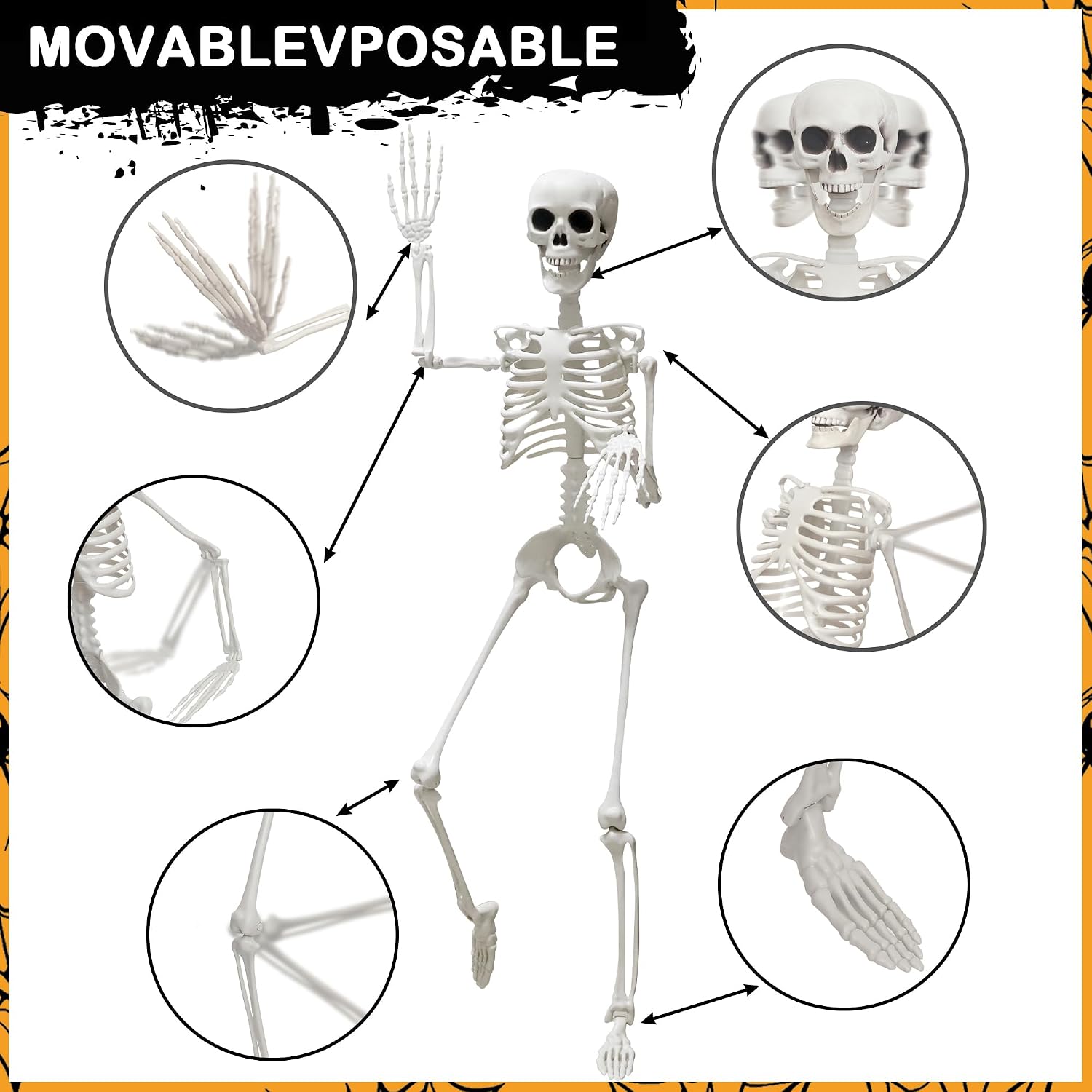 <p><strong>Poseable 3ft Skeleton: Perfect Halloween Decor Review</strong></p> - Image 4