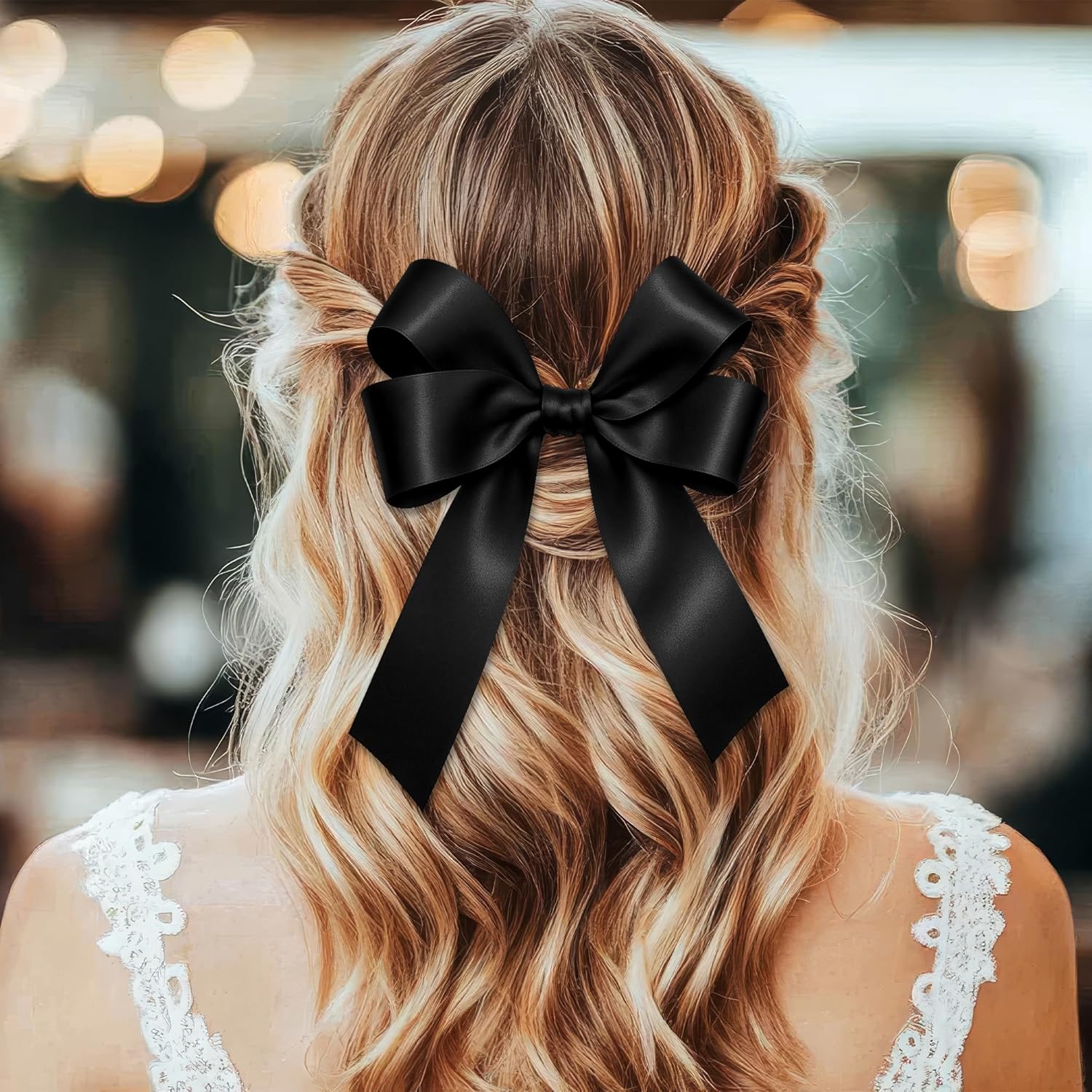 30yd x 1.5in Black Satin Ribbon. Glossy, Sturdy, Stitched Edge for Gifts & Decor. - Image 7