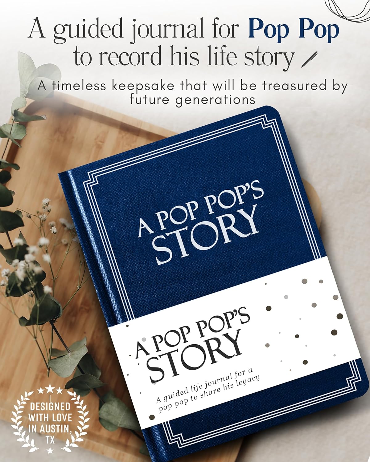 Pop Pop's Memory Journal: 250+ Prompts, A Grandparent's Keepsake. - Image 2