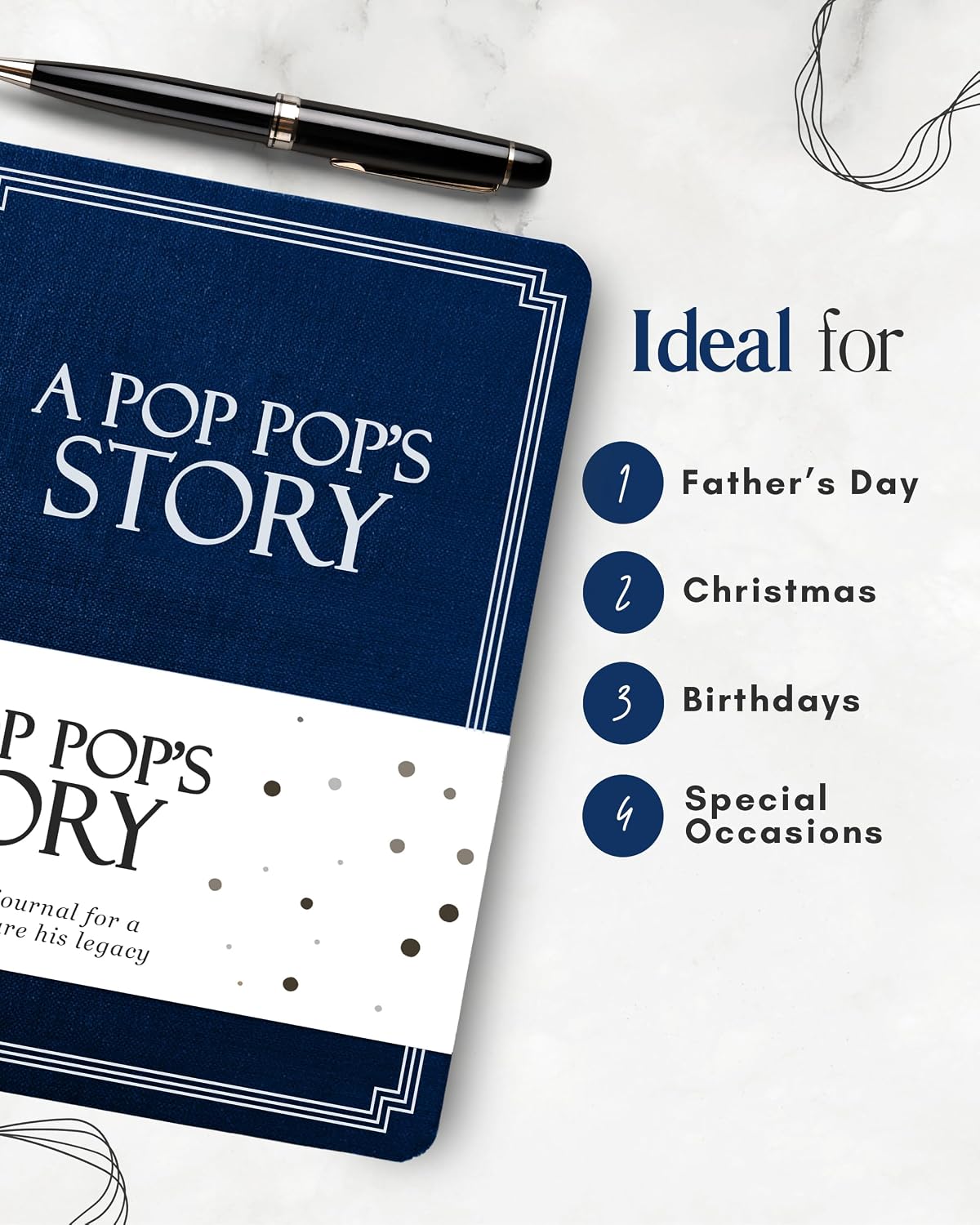 Pop Pop's Memory Journal: 250+ Prompts, A Grandparent's Keepsake. - Image 4