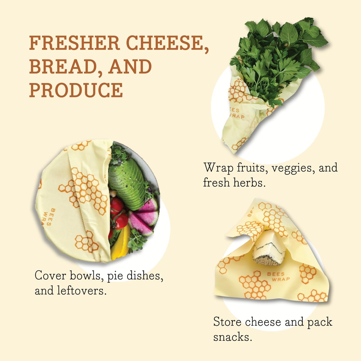 Bee's Wrap 5-Pack Beeswax Food Wraps Review: Reusable & Plastic-Free. - Image 3