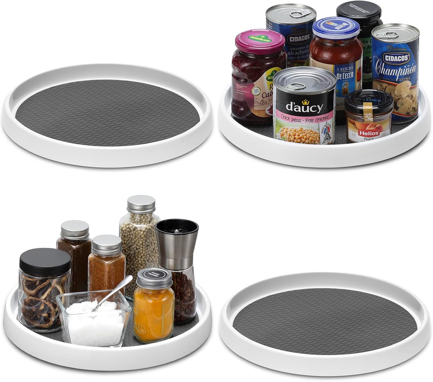 Four 10-inch Non-Skid Turntables for Kitchen, Pantry & Cabinet Storage - Image 5