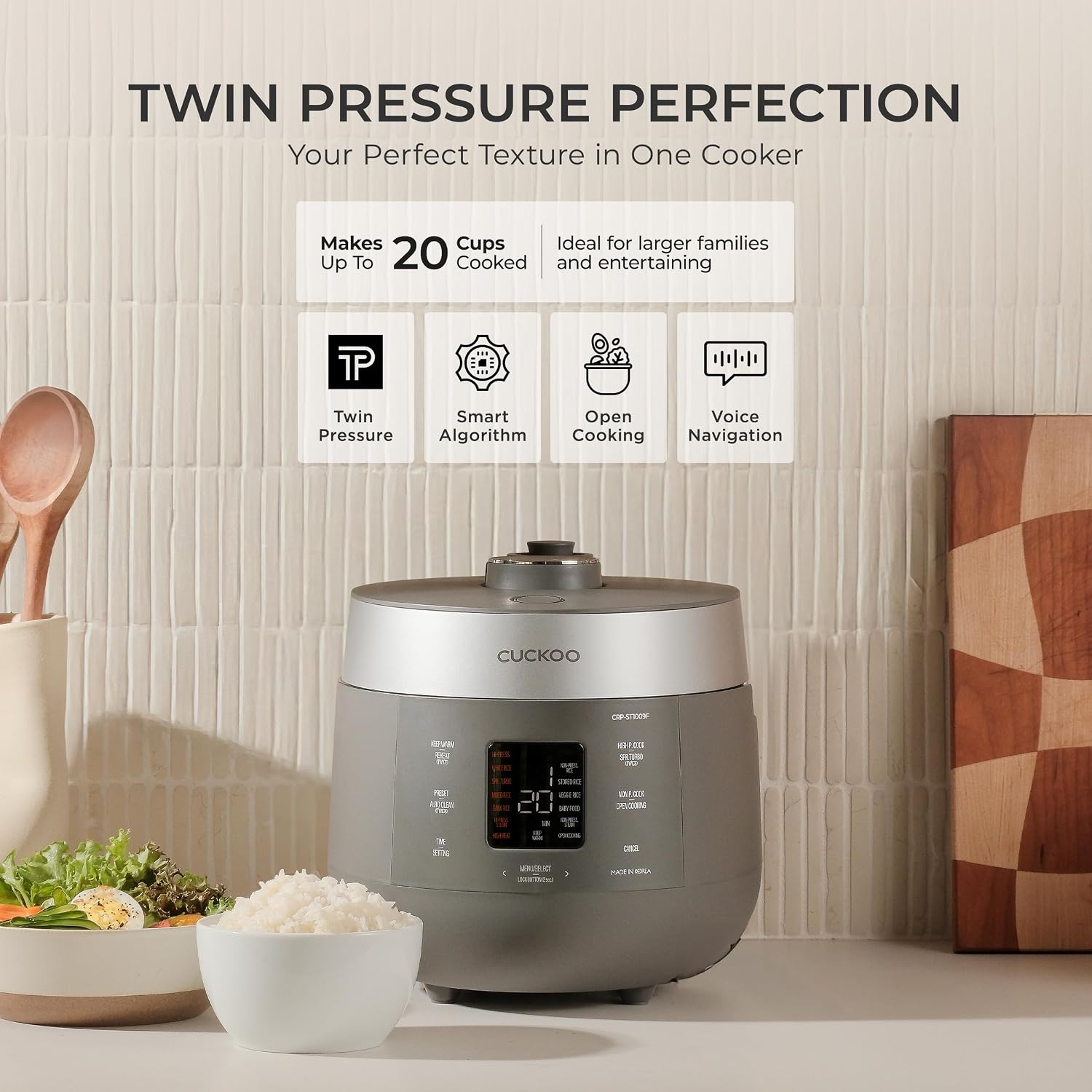 Cuckoo Twin Pressure 10-Cup Rice Cooker Review: Fast, Auto-Clean, Korea - Image 2