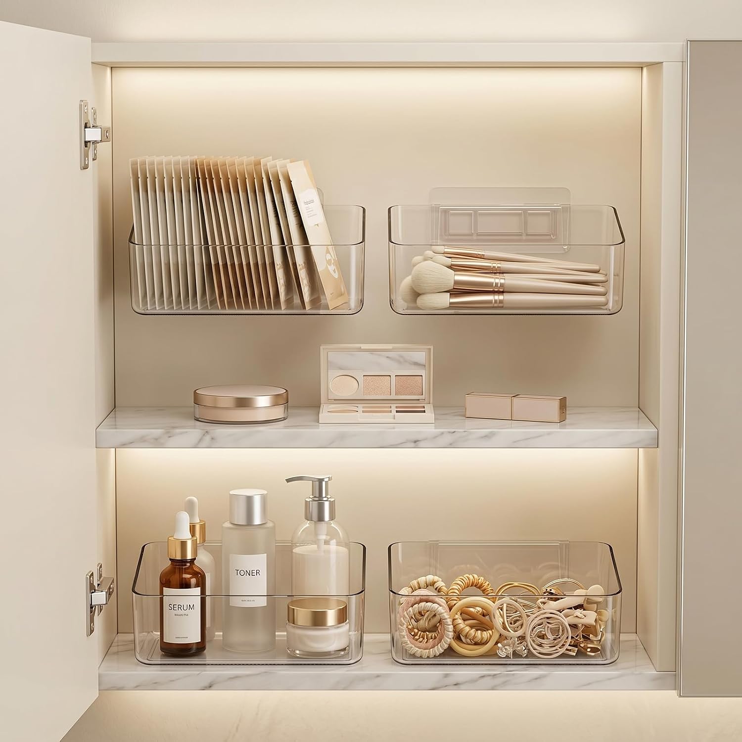 JessLab Clear Acrylic Organizers Review: Versatile Wall Mount Open Front Bins - Image 5