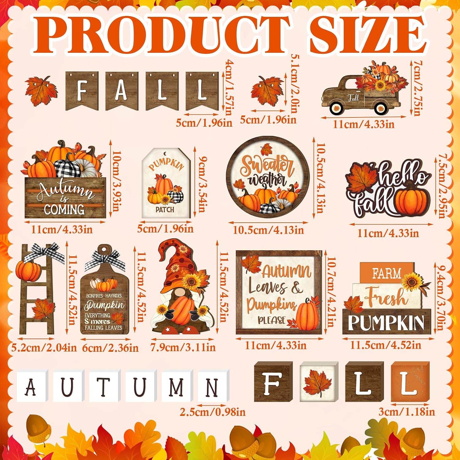 Rustic Fall Tiered Tray Decor Set: Pumpkin Gnome Truck for Thanksgiving Review - Image 3