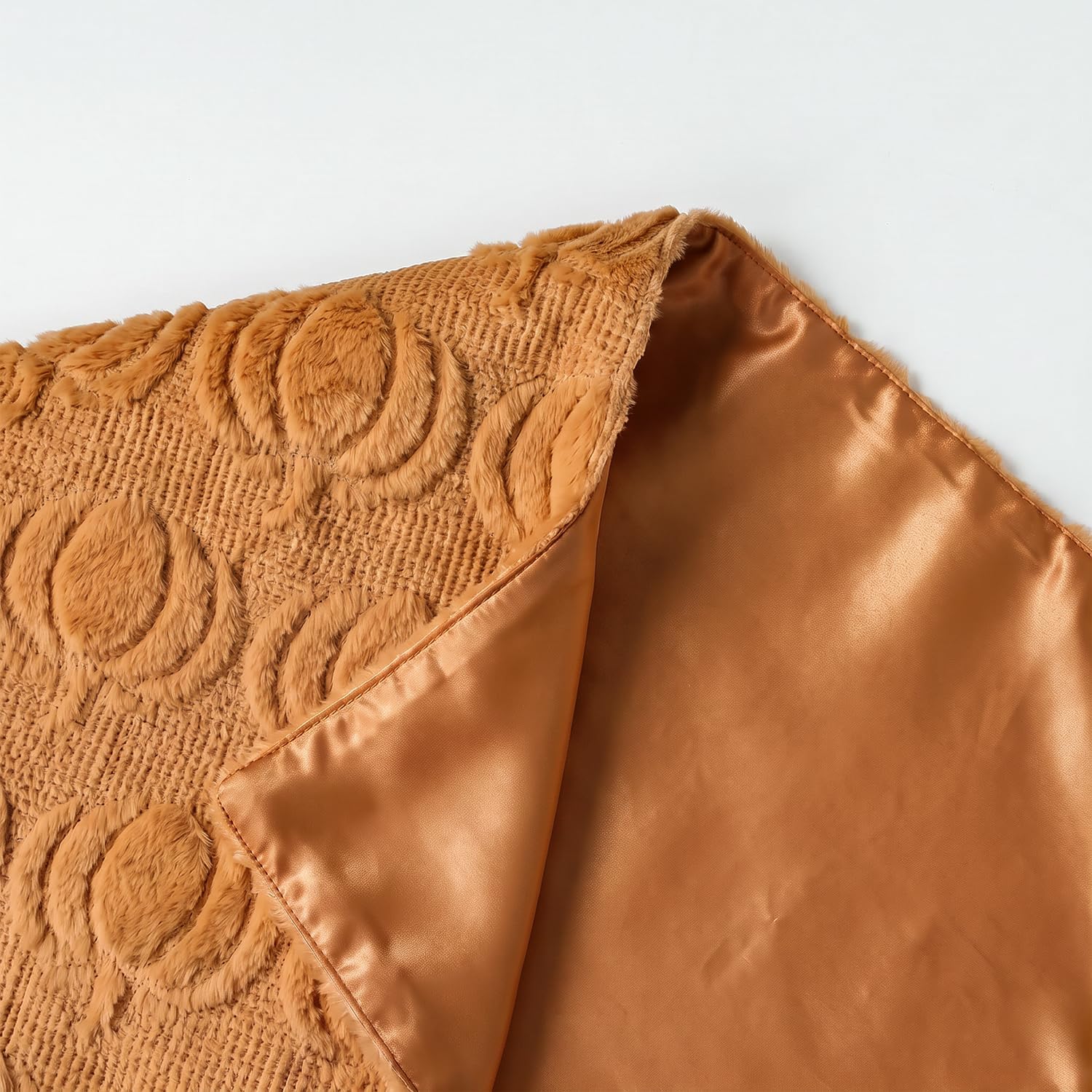 Review: Soft Caramel Faux Fur Pumpkin Fall Table Runner - Image 5