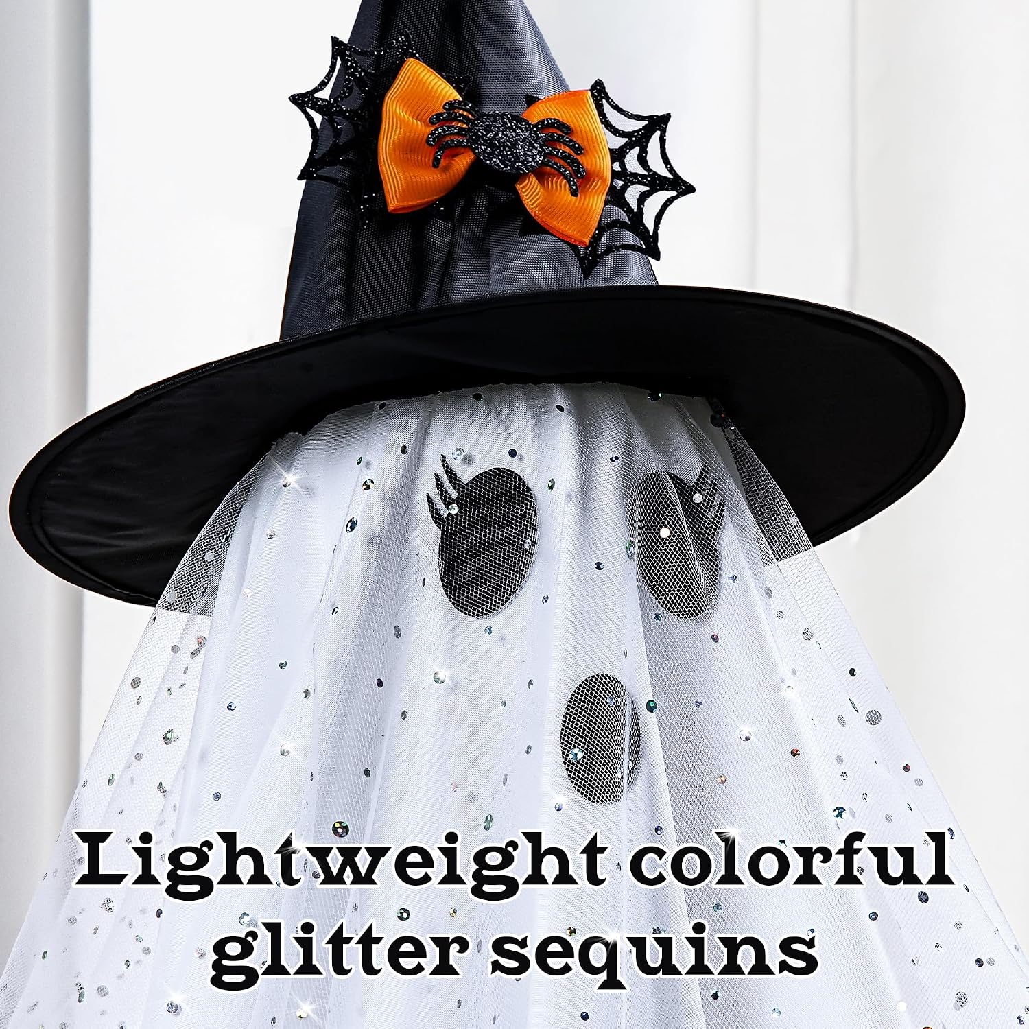 2 Spooky LED Ghost Lights with Remote for Indoor Halloween Decor - Image 5