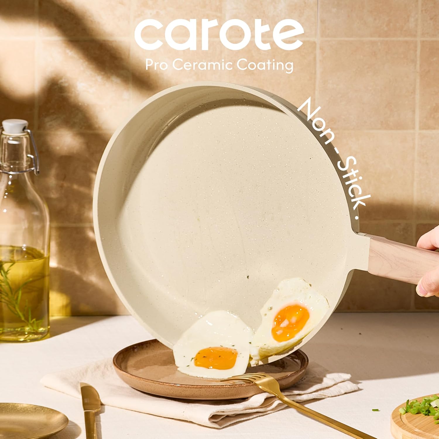 CAROTE 14pc PFAS-Free Ceramic Cookware Review: Healthy, Induction, Easy Clean. - Image 3