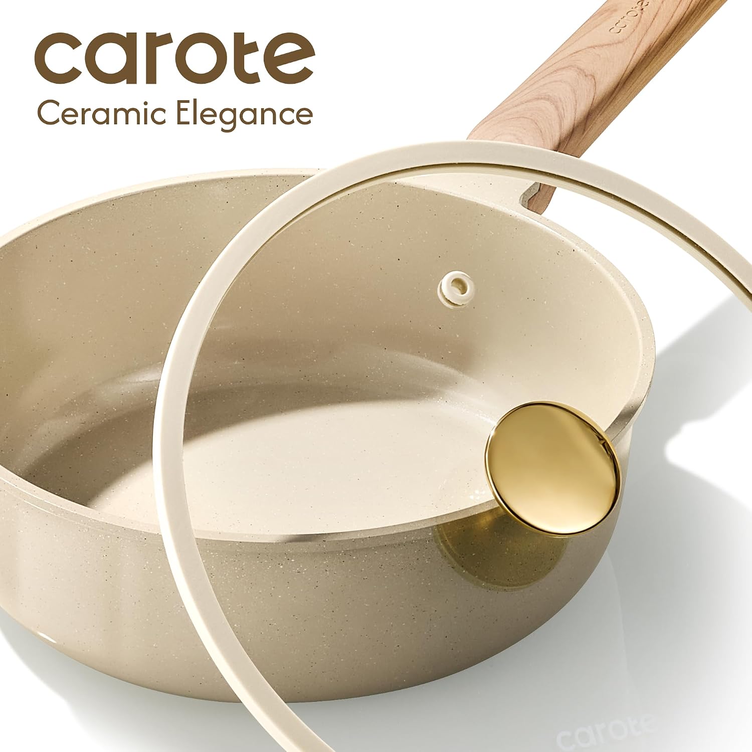 CAROTE 14pc PFAS-Free Ceramic Cookware Review: Healthy, Induction, Easy Clean. - Image 5