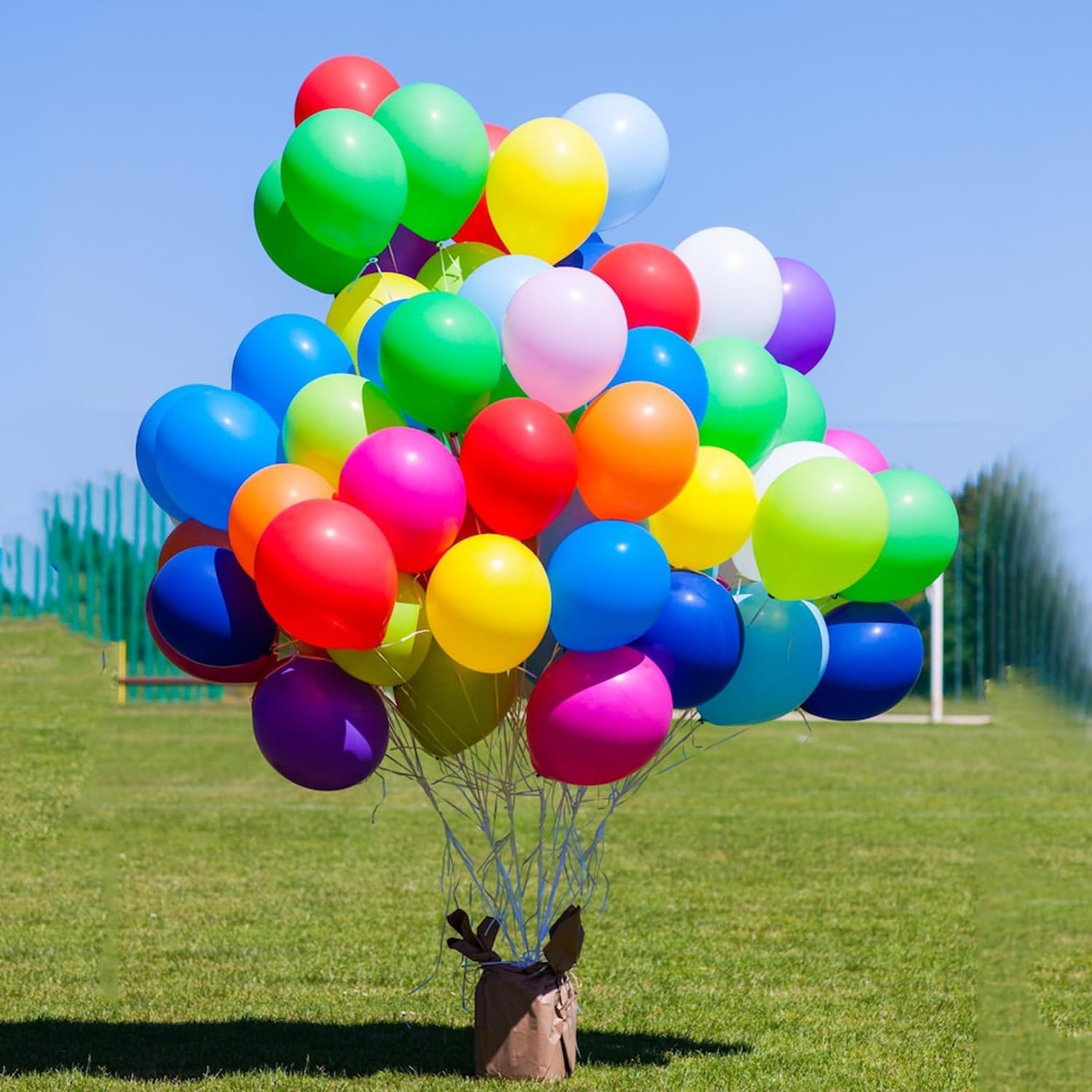 100 Colorful 12" Rainbow Latex Balloons for Party, Birthday, Wedding Decor - Image 4